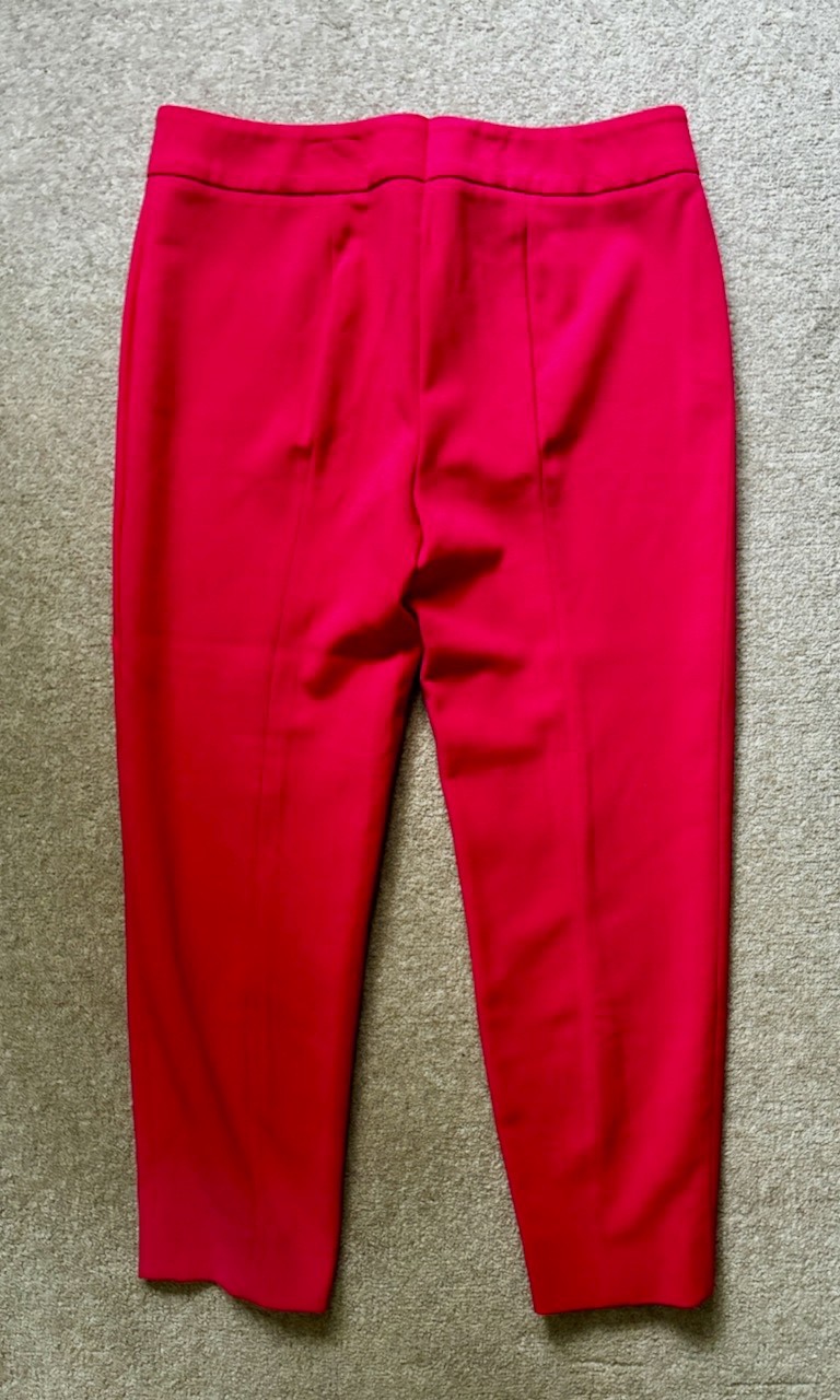 Escada “Truma” Tailored Cropped Trousers – Dahlia Pink, Size IT 40 (UK 12)