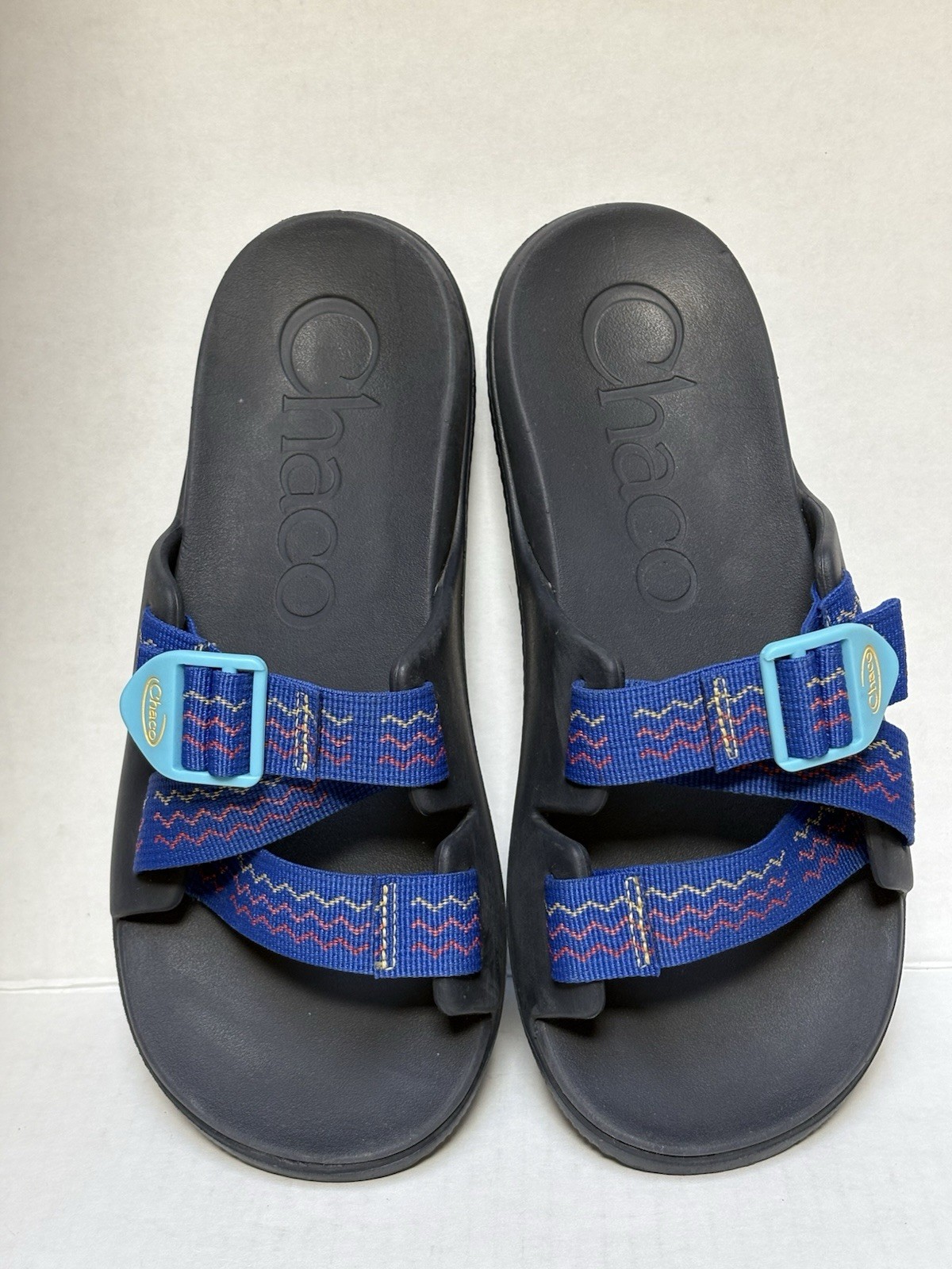 Chaco Chillos Slide Sandal Women’s Sz 8 BLUE Adjustable Straps JCH109584 ~ MINT!