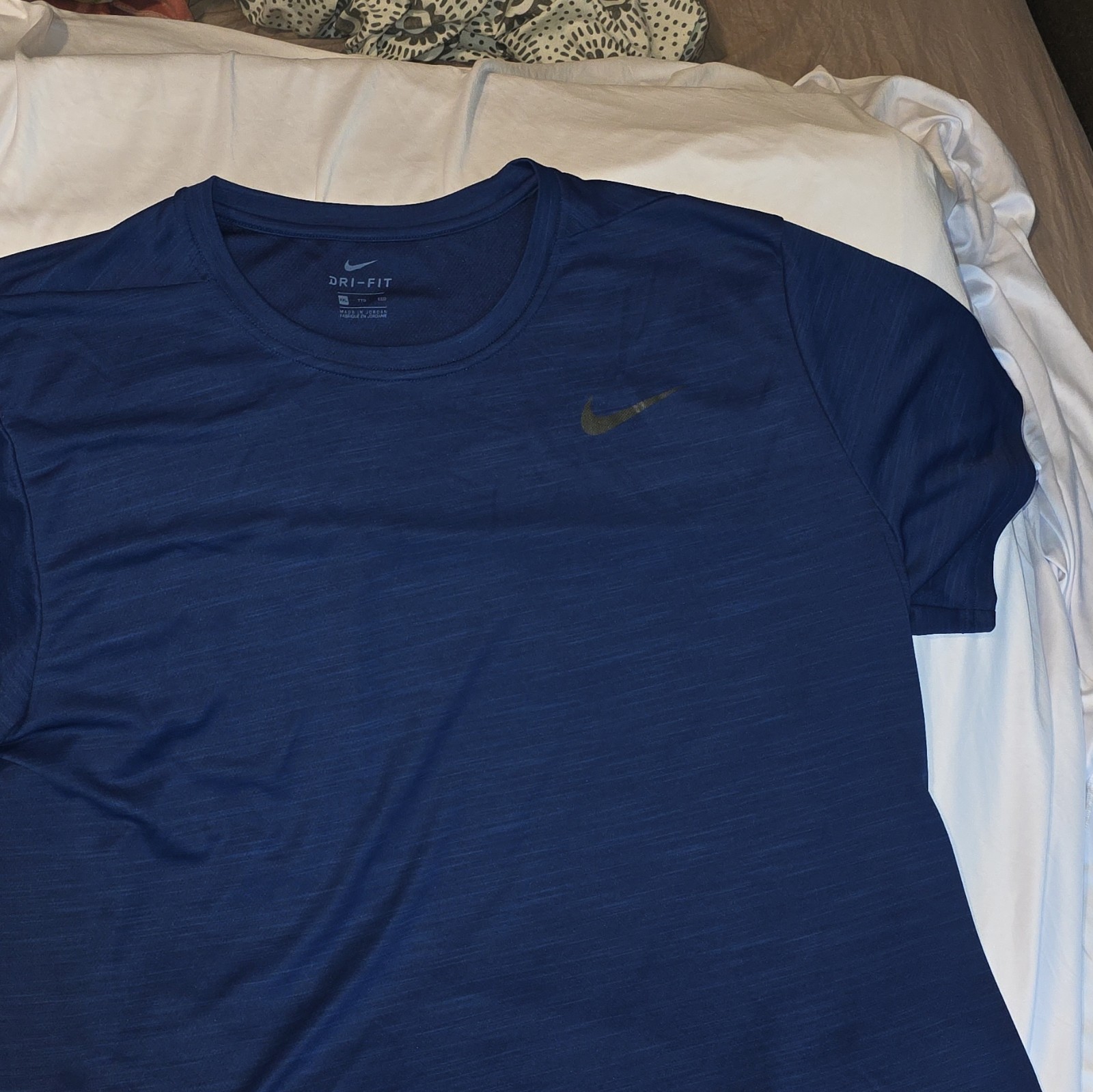 Nike Dri-FIT Men’s Blue Short Sleeve Crew Neck Polyester Tee Breathable XXL