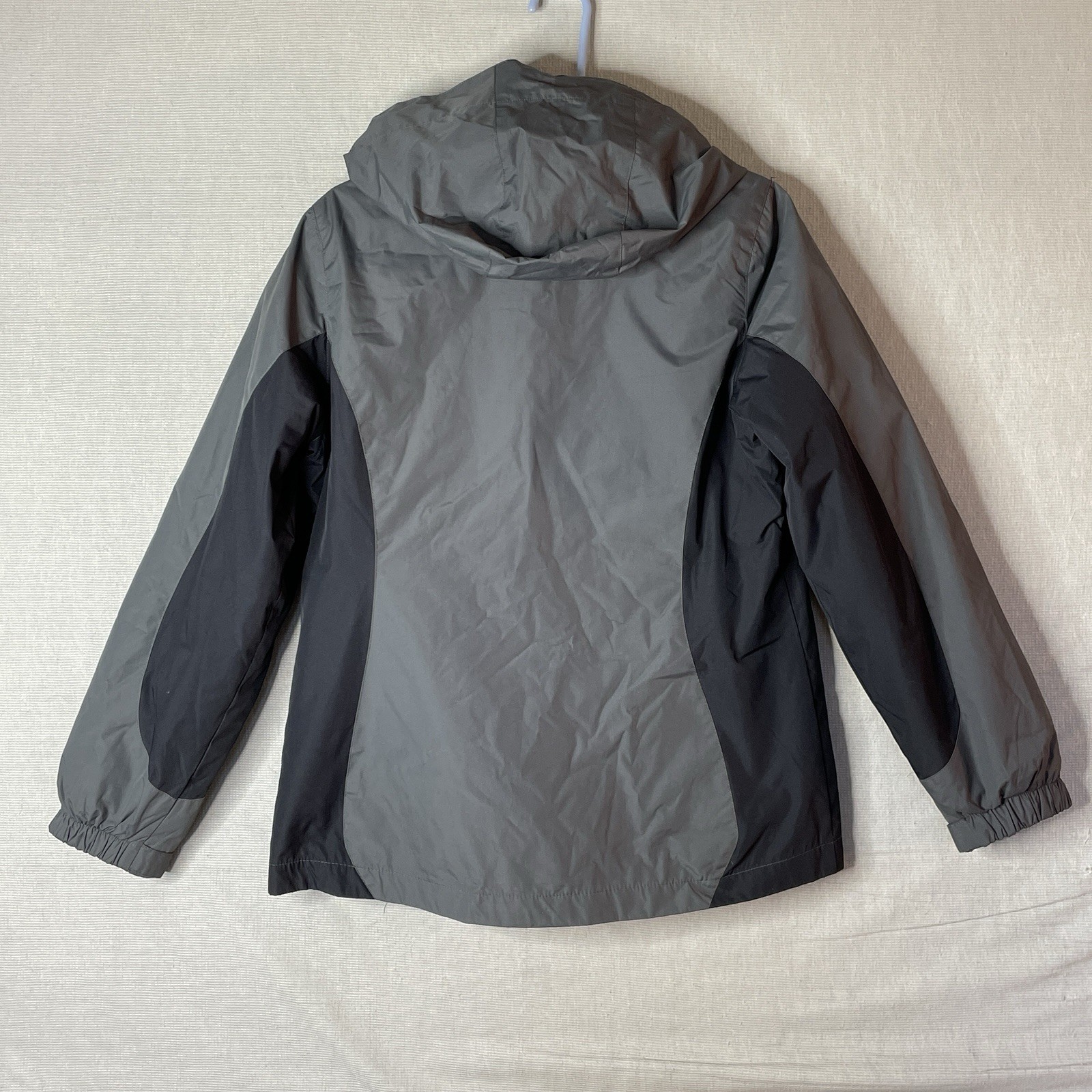 Port Authority Jacket Womens Medium Soft Shell Full Zip Faux Fur Lining Hooded