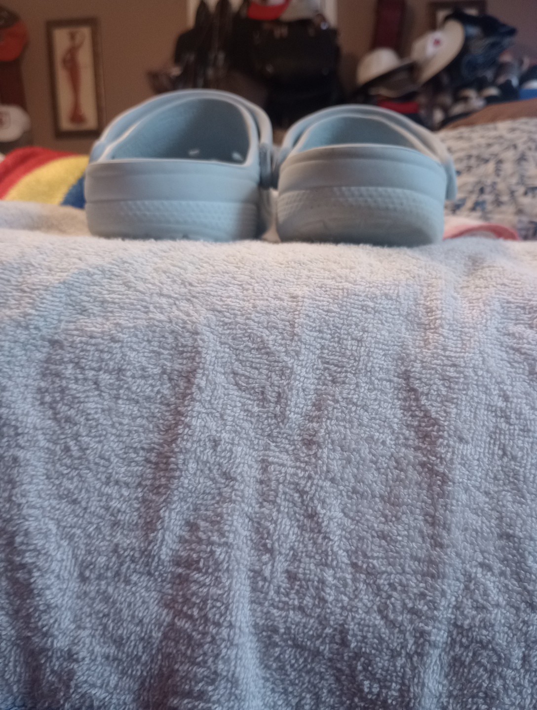 Pastel Blue Crocs