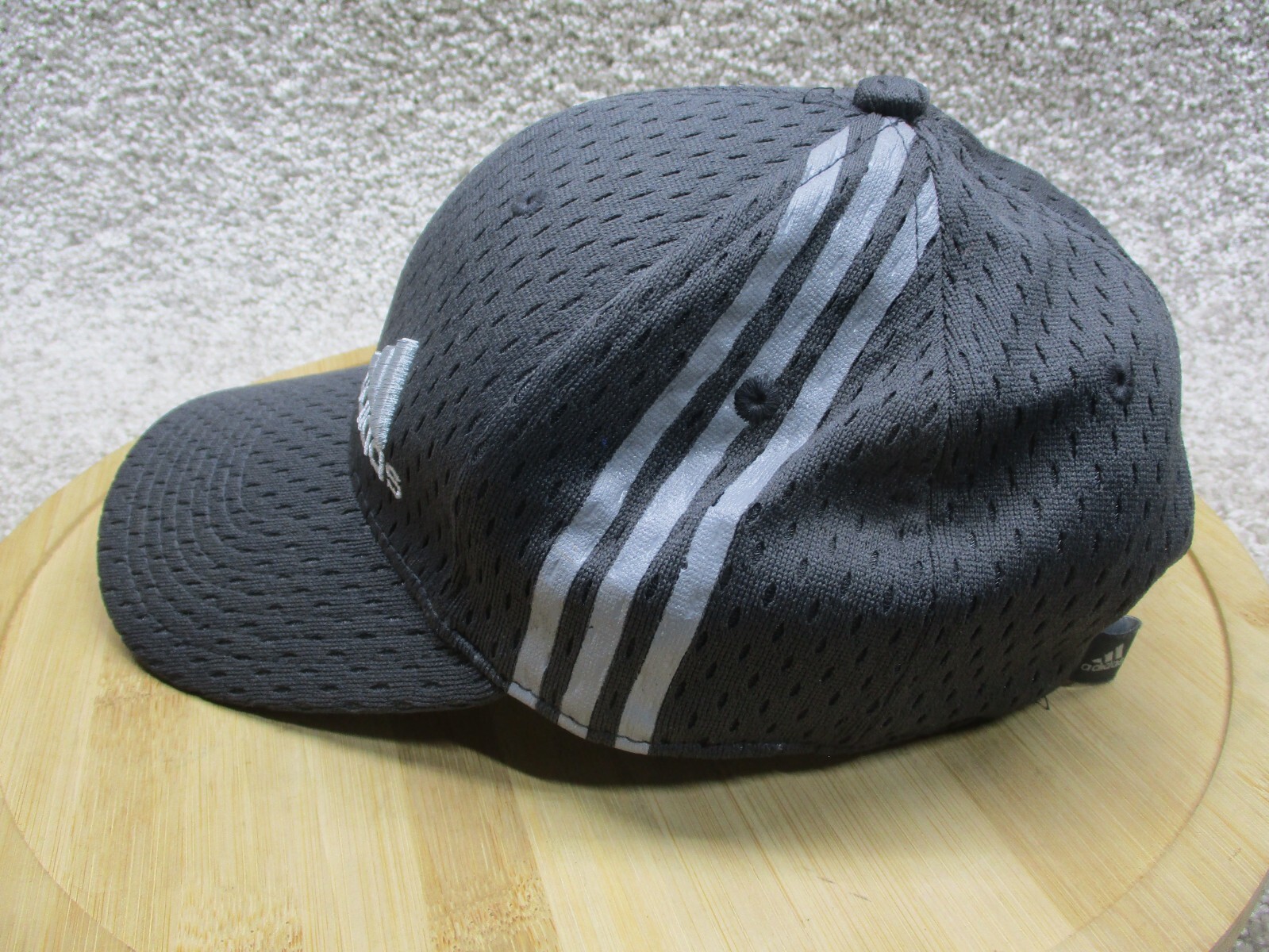 Adidas Hat Youth Gray Mesh Adjustable Sports School Outdoor Gym Baseball GUC