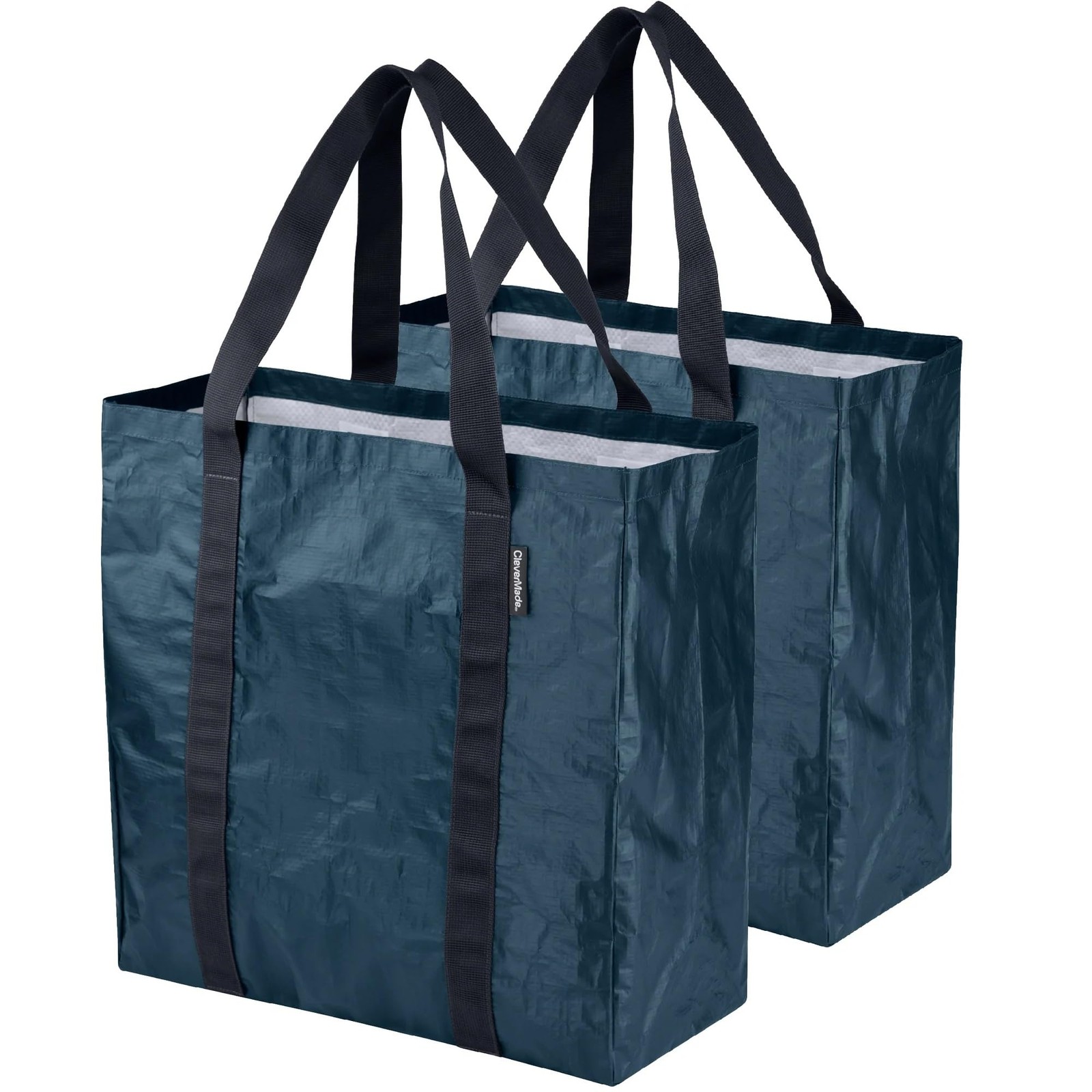 Tall Frakta Reusable Grocery Tote – 42L – Pack of 2 – Ocean Blue – Collapsibl…