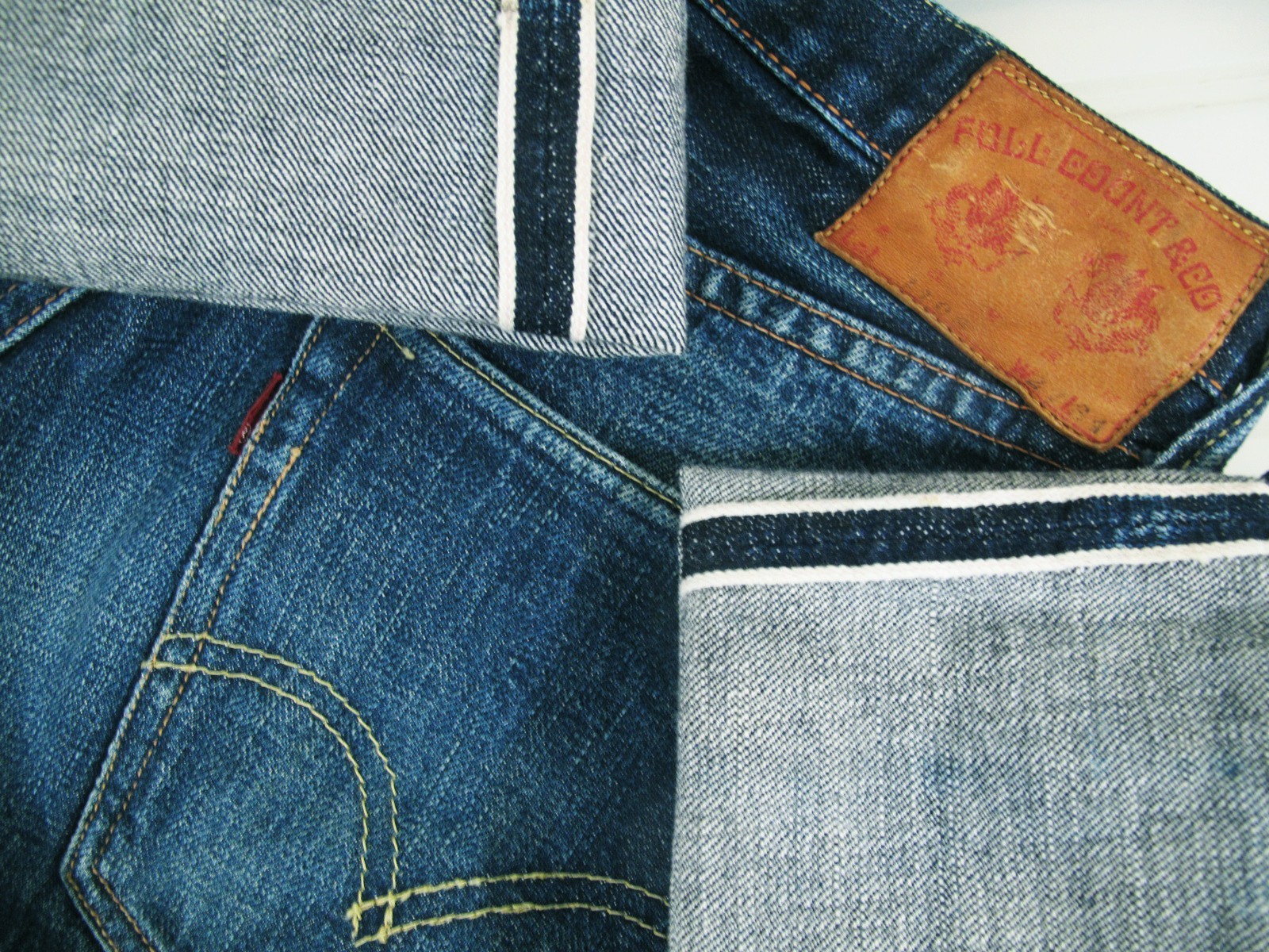 HOT VTG Men’s FULL COUNT @ L108 OSAKA 5 SELVEDGE JAPAN Jeans 27 x34 (*Fit 26×29)