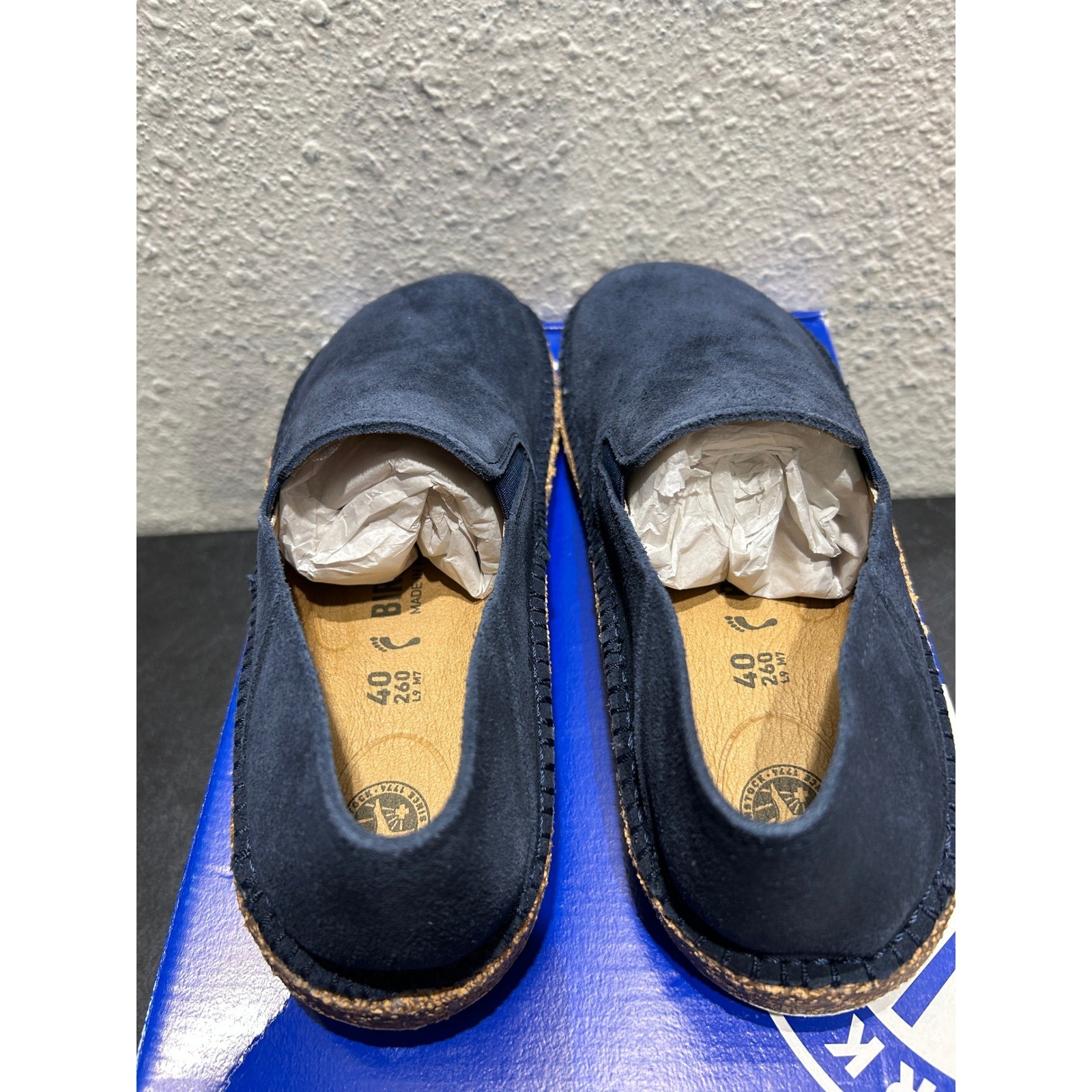 Birkenstock Callan Suede Navy EU 40 US L9 M7 Unisex