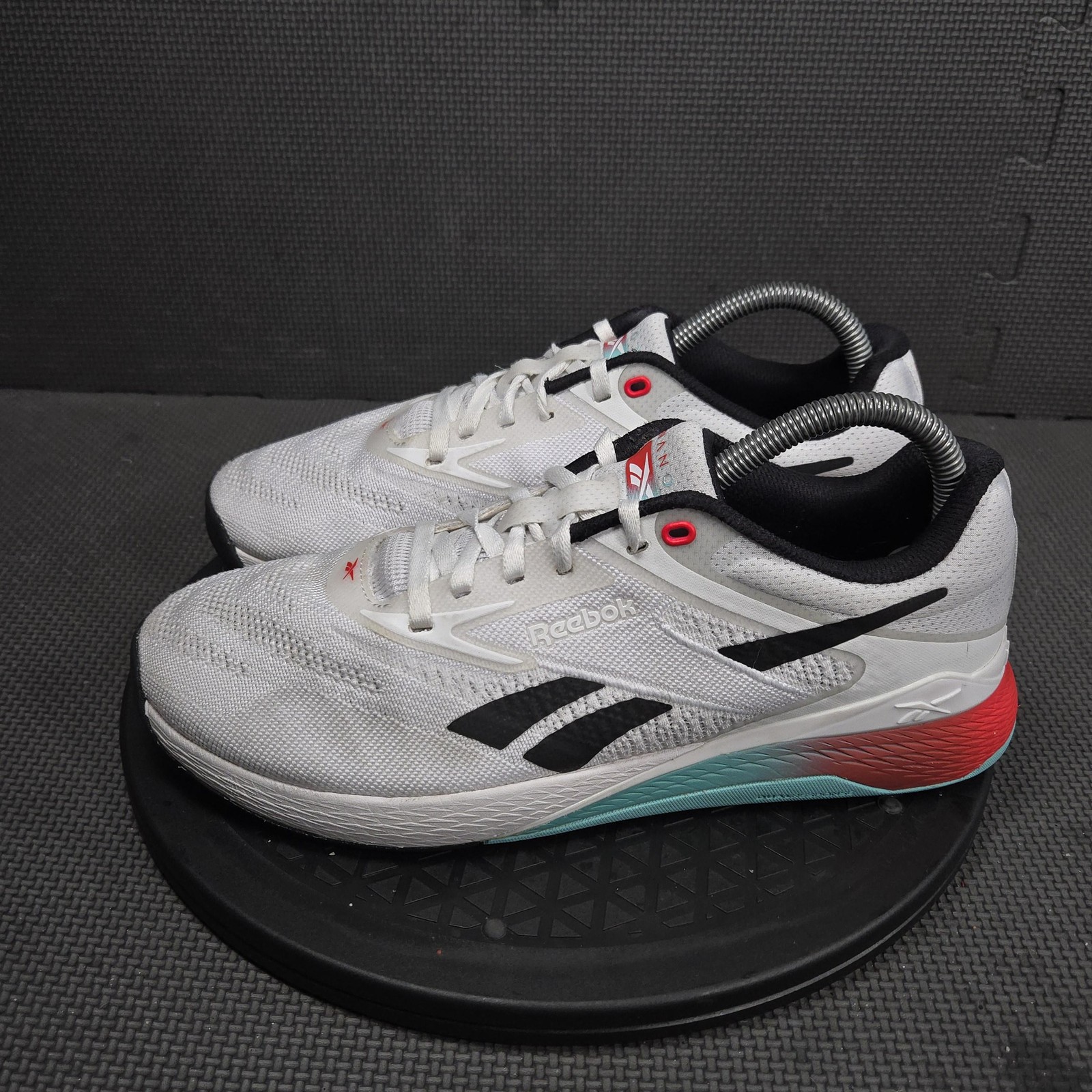 Reebok Nano Shoes Mens Size 7.5 White Training Low Top Sneakers 1000200019