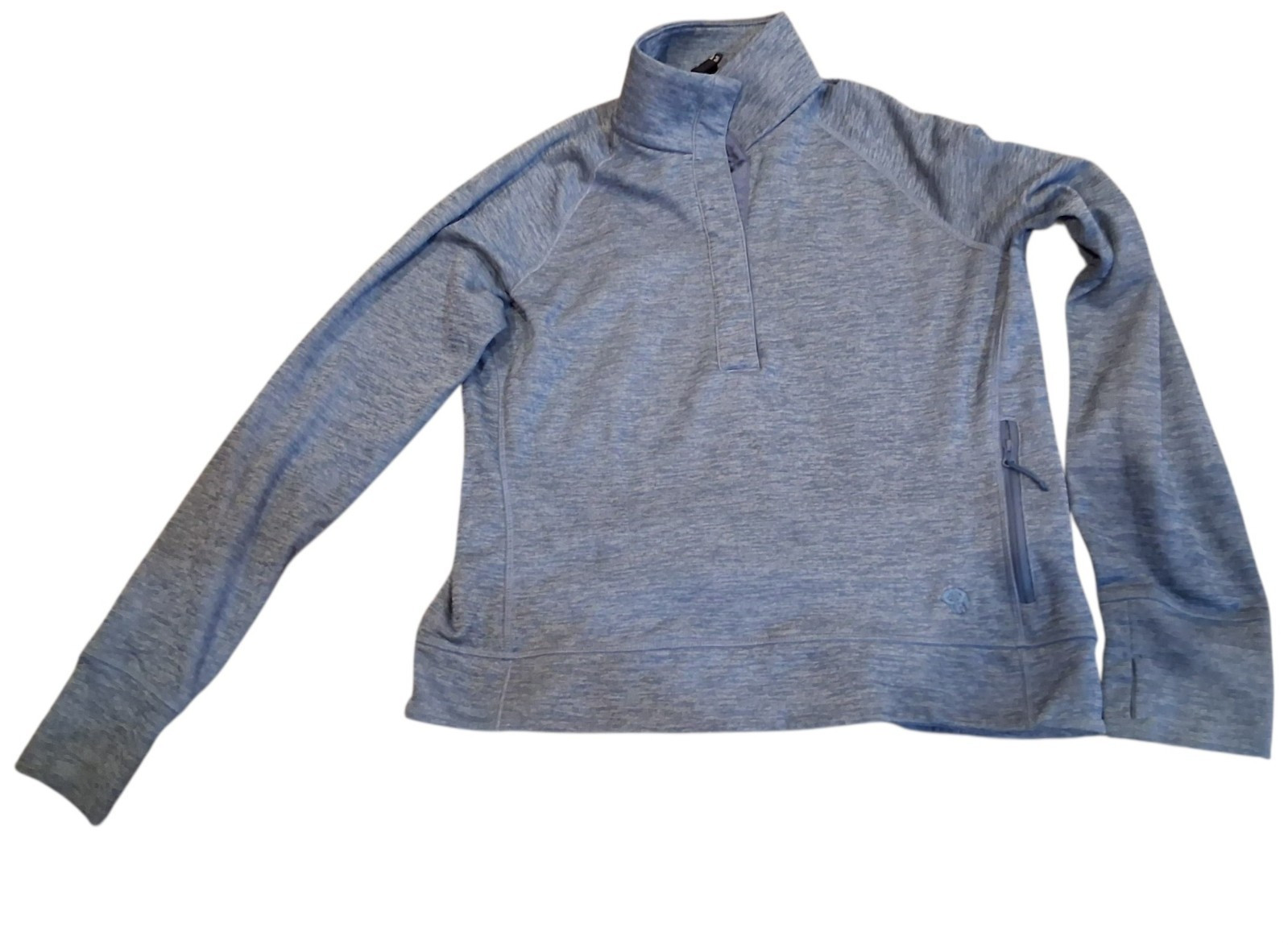 Mountain Hardwear Women’s Gray 1/4 Zip Mock Neck Pullover Long Sleeve M