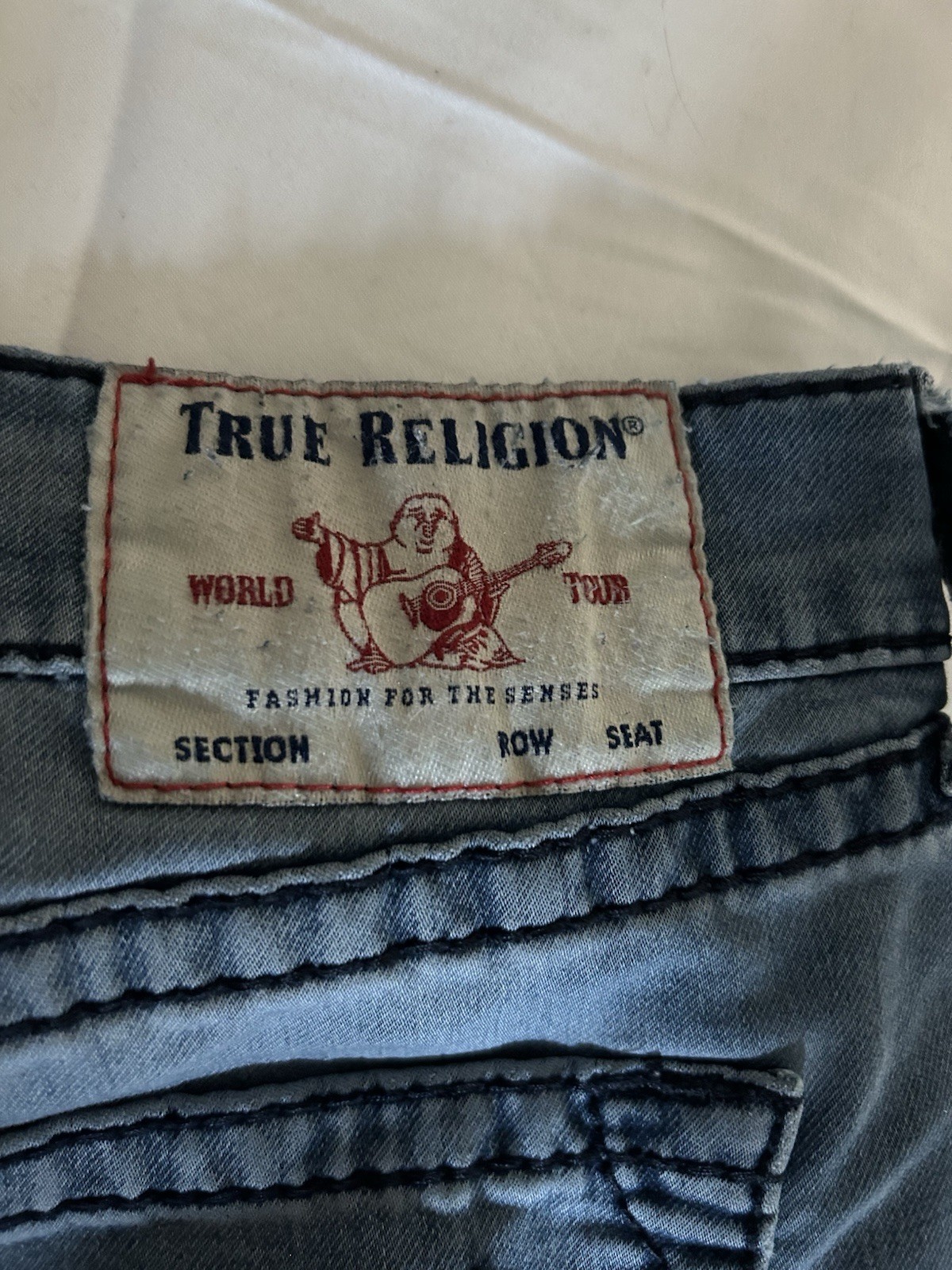 True Religion Men’s Geno Relaxed Slim Fit Jeans, Size 36