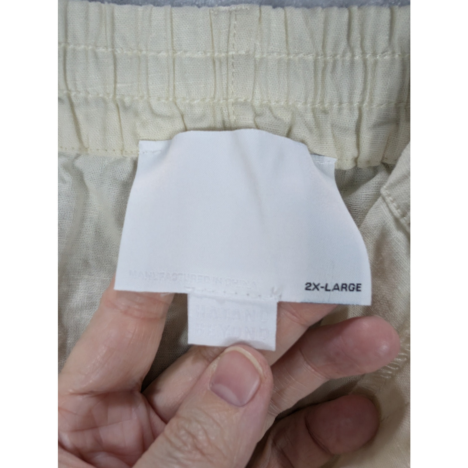 Hat and Beyond Pants Womens 2XL Linen Blend Natural color Preppy Career Beachy
