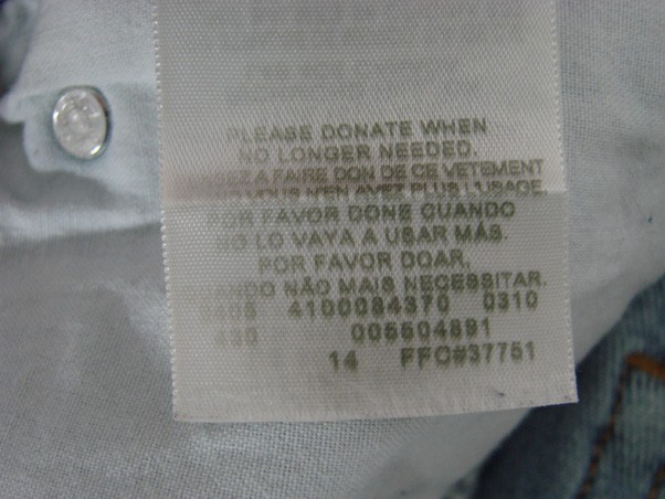 TD03446 2010 **LEVI’S** 550 RELAXED FIT JEANS 35×34 (msr 38″x34″)