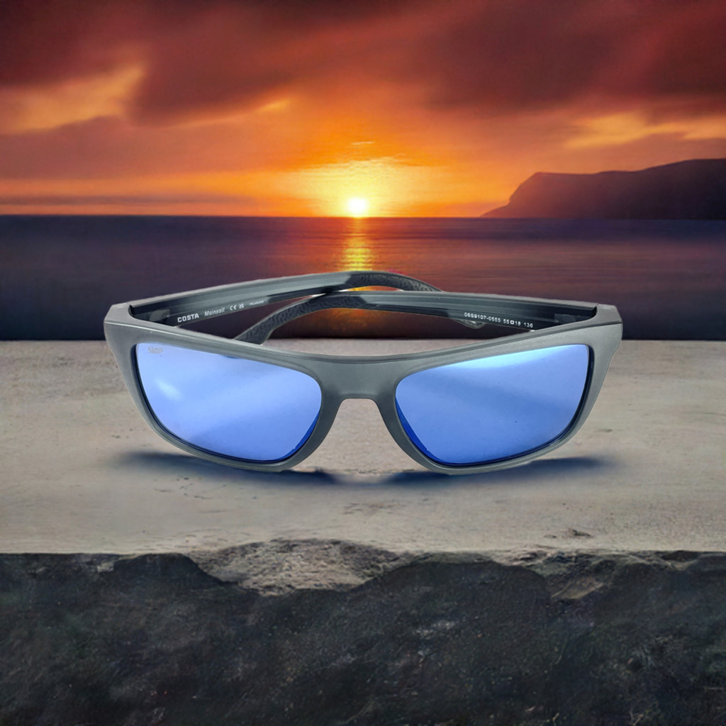 Costa Del Mar sunglasses Mainsail gray crystal blue 580P plastic polarized lens