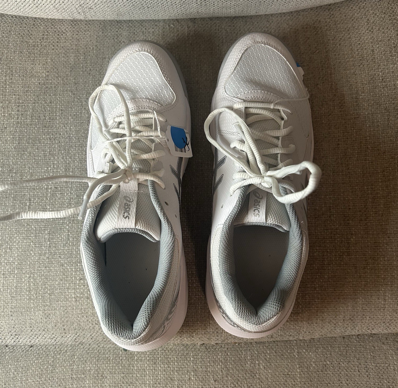 ASICS Gel-Dedicate 8 Womens Sz 10 White Silver Sneakers Tennis Shoes New