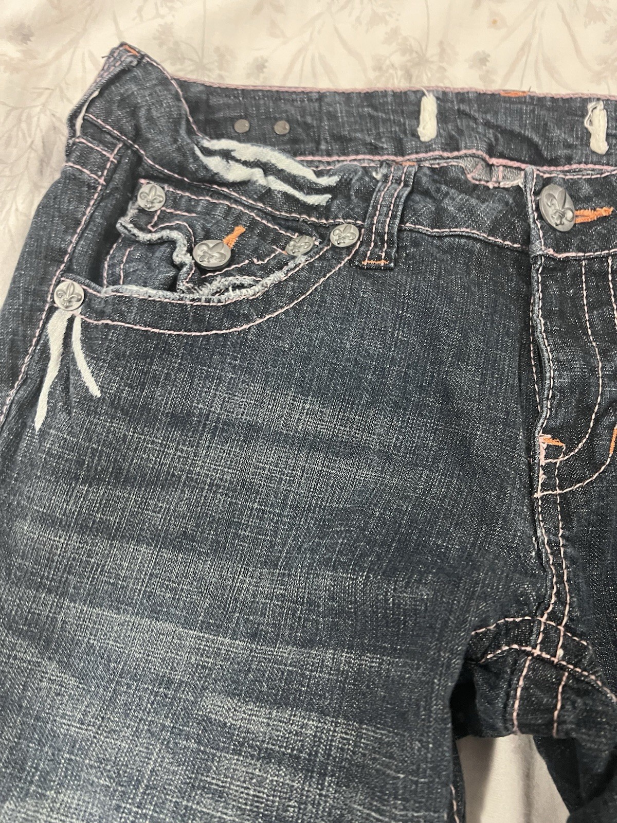 Laguna Beach 100% Cotton Jeans Fleur De Lis Women’s Size 30