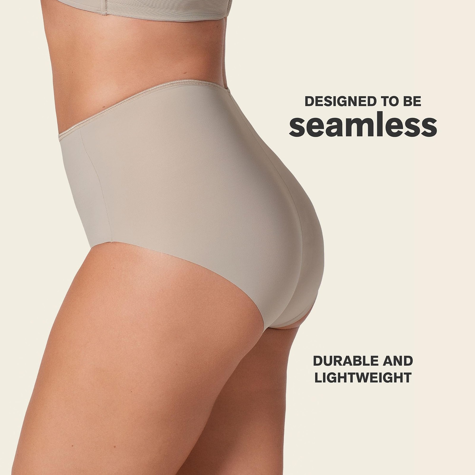 Leonisa Women’s Seamless High Waisted Hipster for Women No Show Underwear New