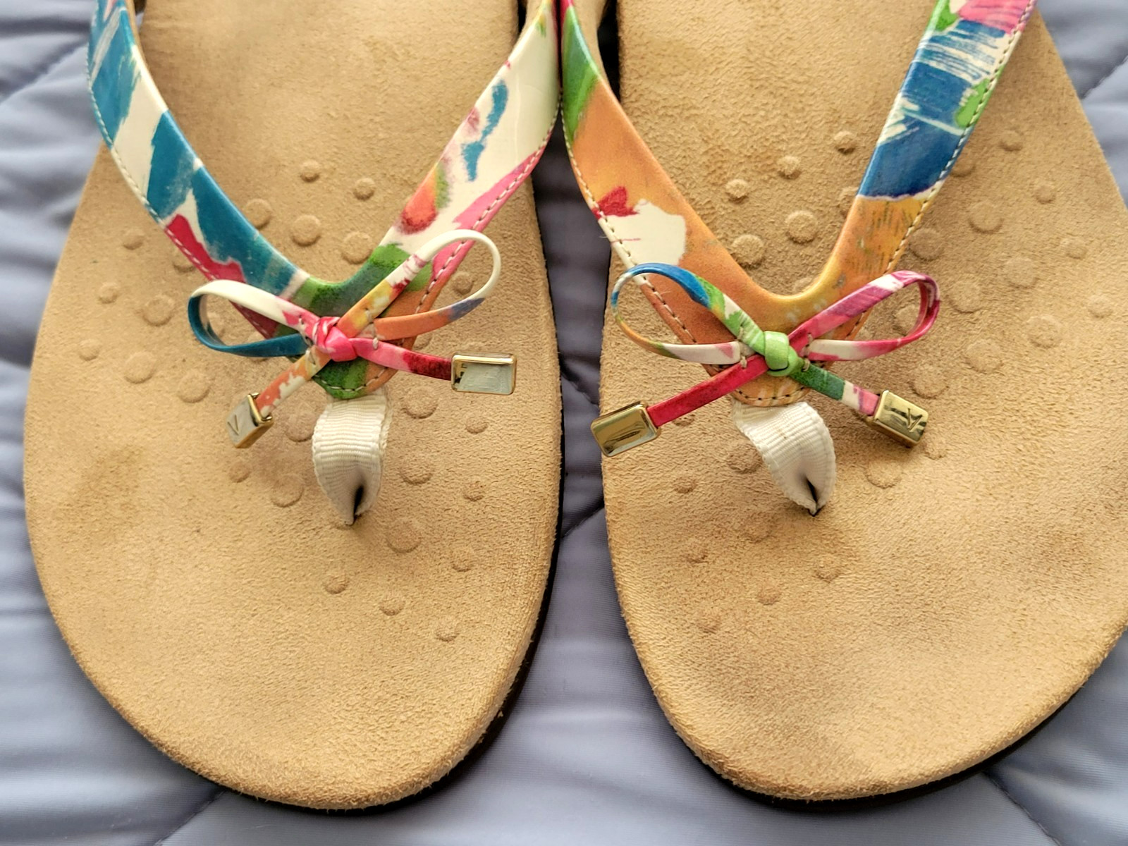 Vionic BELLA II Bow Thong Sandals Orthotic Arch Support Flip Flops SIZE 11 W