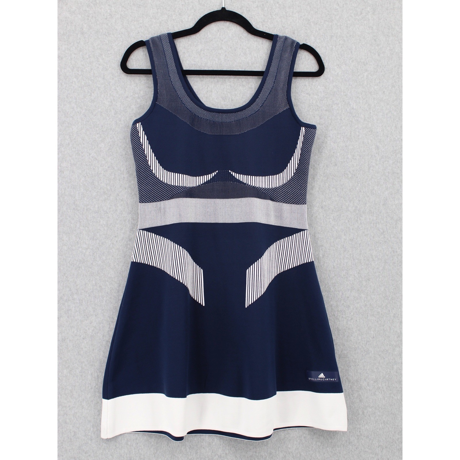 Adidas by Stella McCartney Barricade Dress Large Primeknit Tennis Blue White