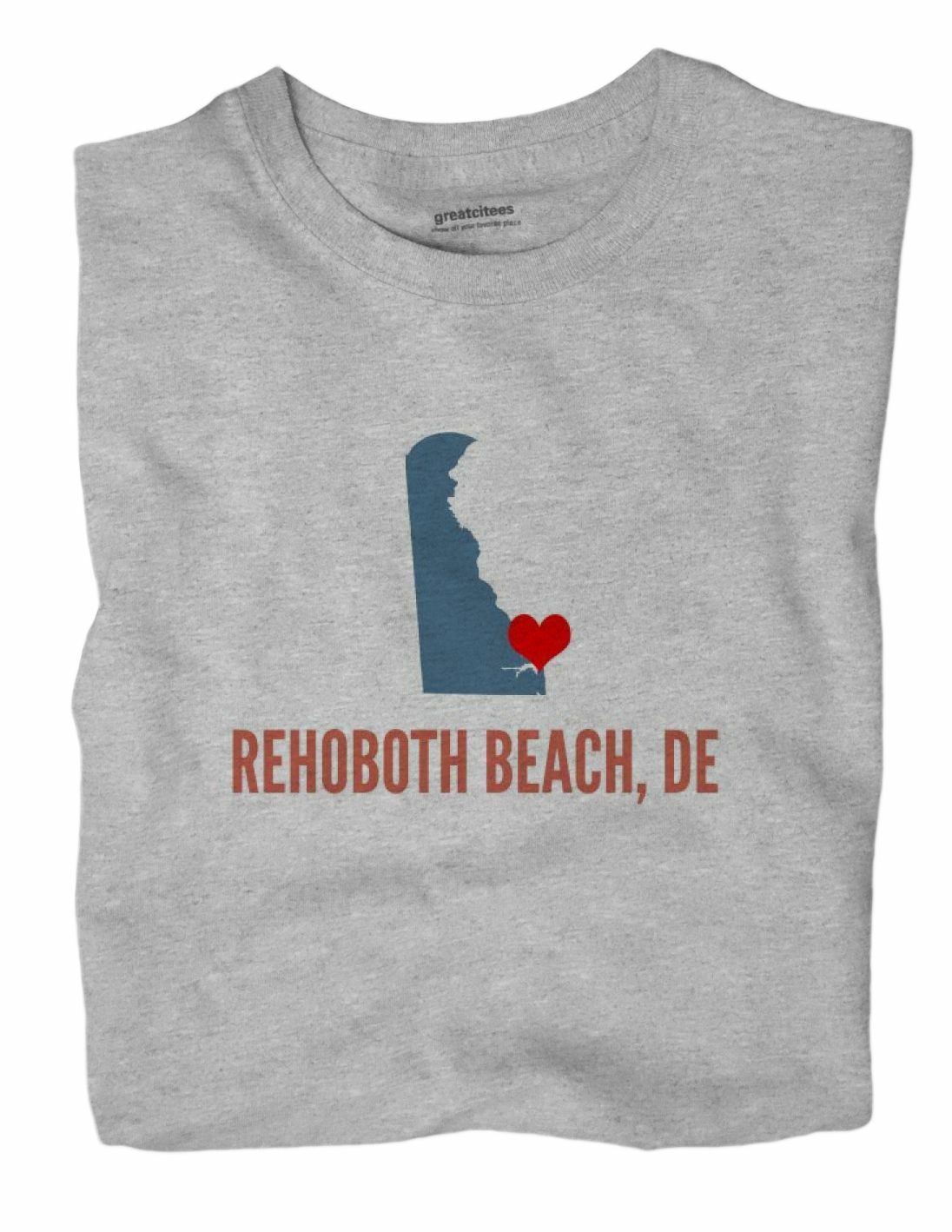 Rehoboth Beach Delaware DE T-Shirt HEART