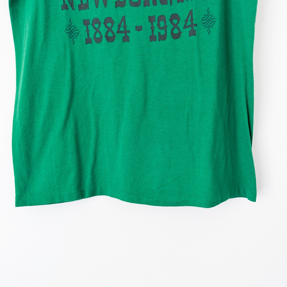 Vintage 84 Russell Athletic Newburg MO Centennial T Shirt Green Train Size M USA