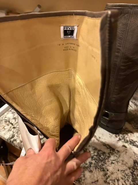 Frye Phillip Harness Tall boots Whiskey color, size 10 M