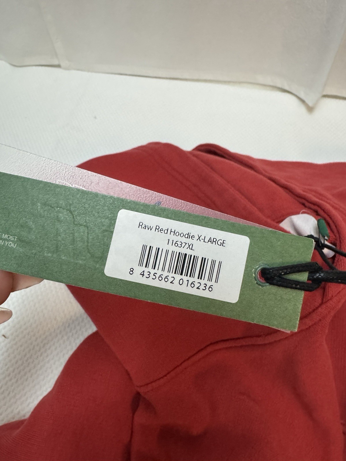 Scuffers Raw Red Pullover Fleece Hoodie Men’s Size XL🎀