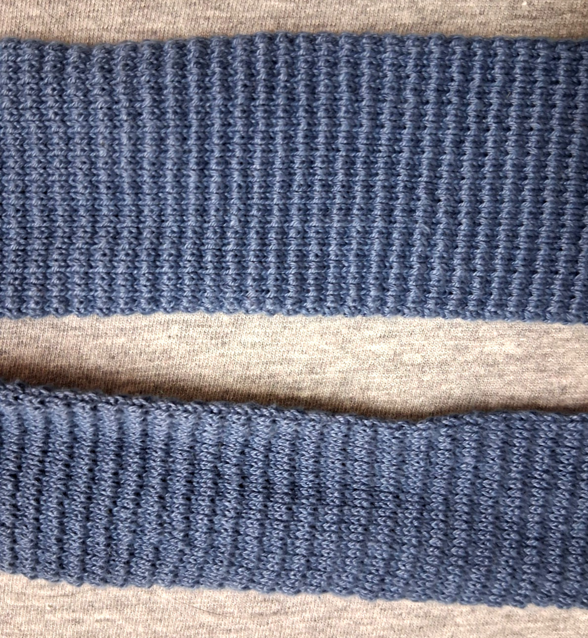 615 Collection Blue Men’s Neck Tie~Skinny Square~100% Lisle Cotton~Made USA~42″L