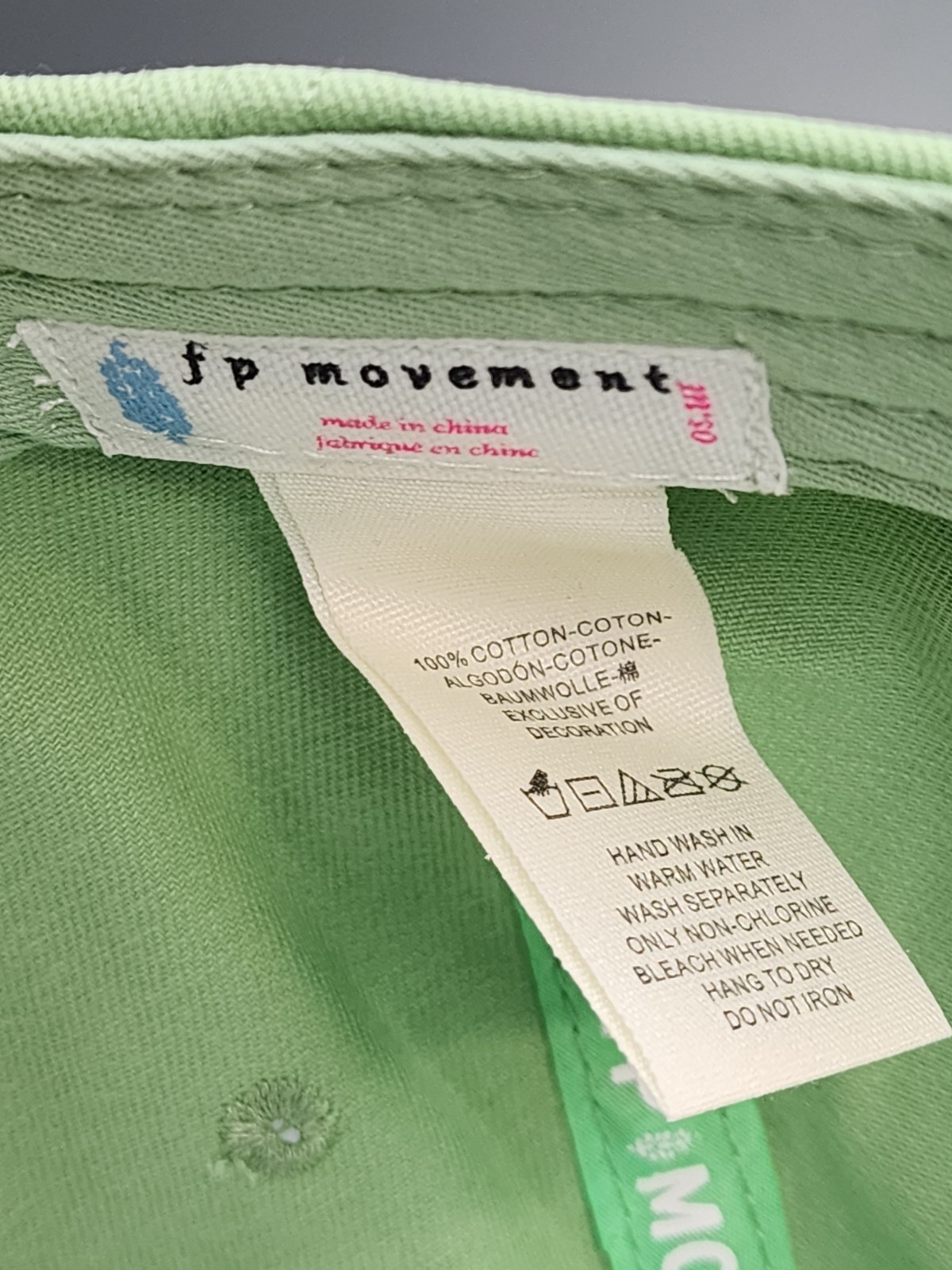 New FP Free People Movement Unstructured Ball Cap Green Hat Strapback