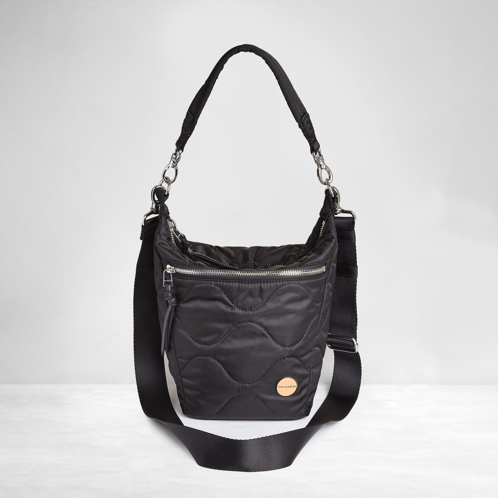 Shorty Love Marcel Quilted Crossbody Bucket Bag with Soft & Durable Material