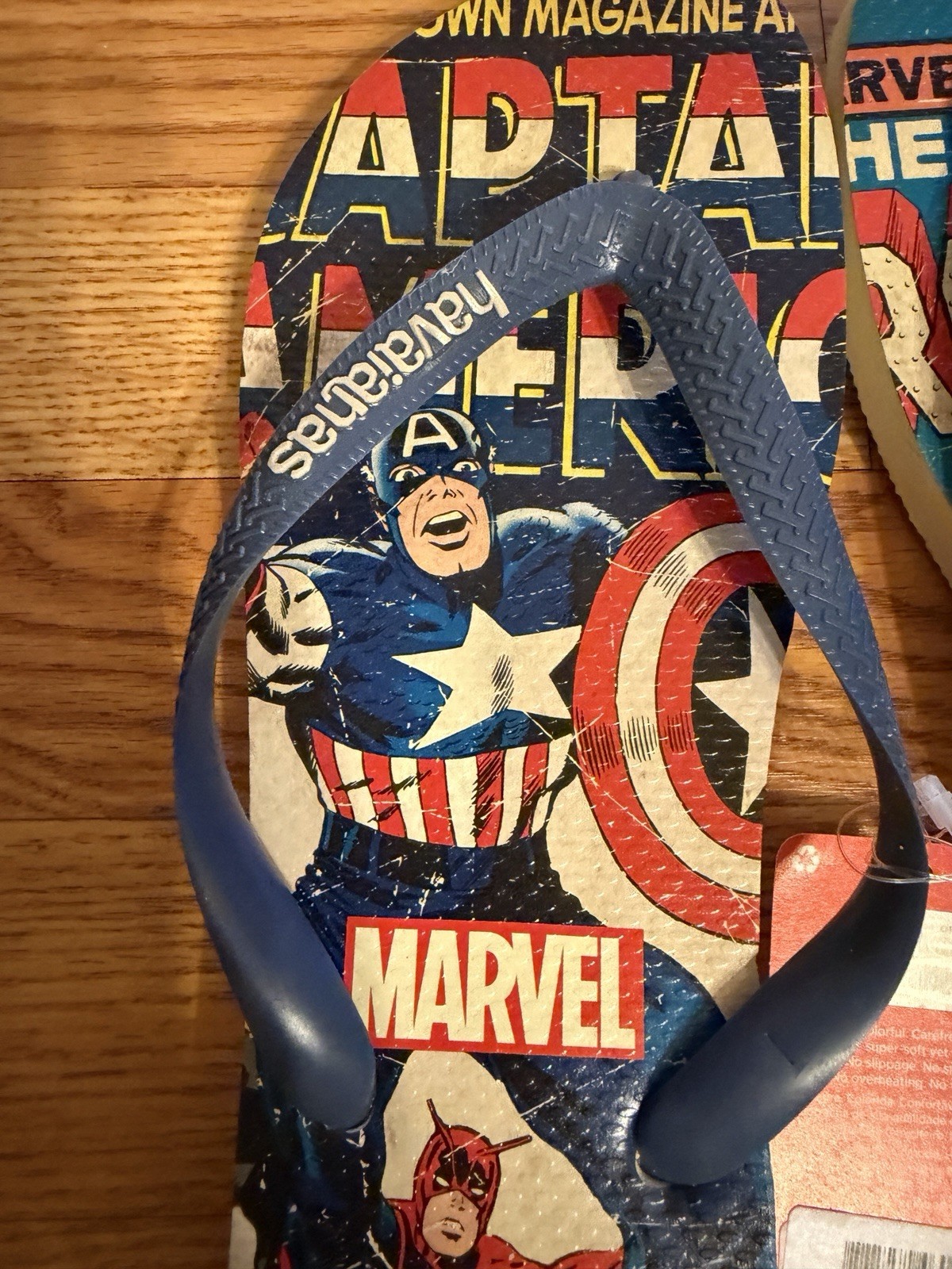 Havaianas Marvel Flip Flops NEW Captain America Iron Man Size Men’s US 11/12