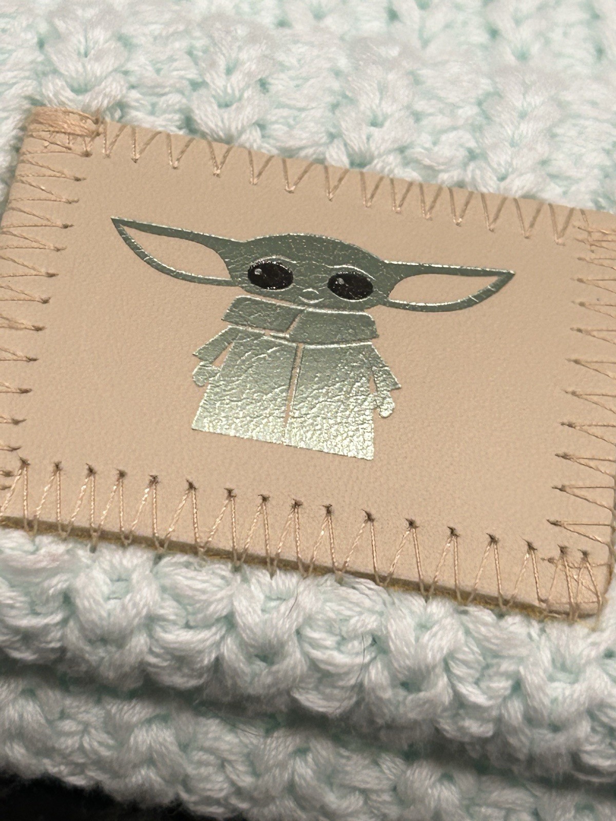 Love Your Melon Baby Yoda Grogu Mint Green Adult Beanie With Pom Disney Star War