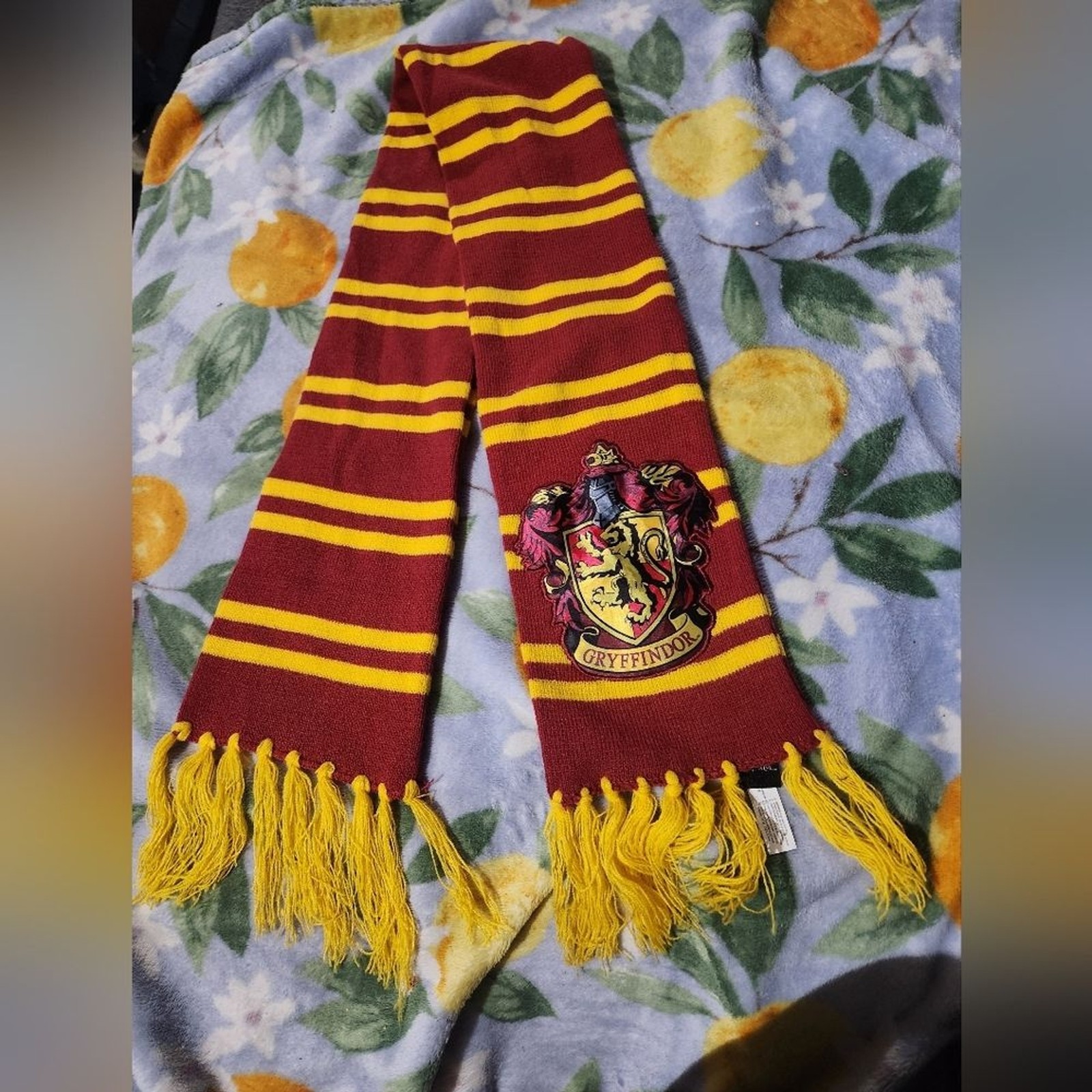 Gryffindor Striped Scarf with Crest