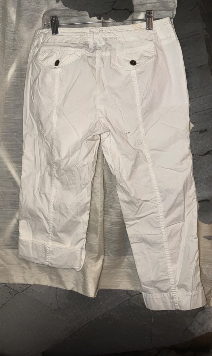 NWT Inc International Concepts Cargo Capri Pants Adjustable Hems Boho Size 6