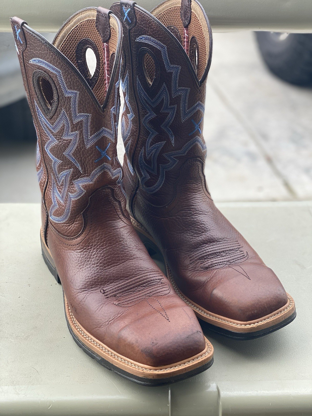 Twisted X Steel Toe Work Boot Brown Mens Size 12 EE