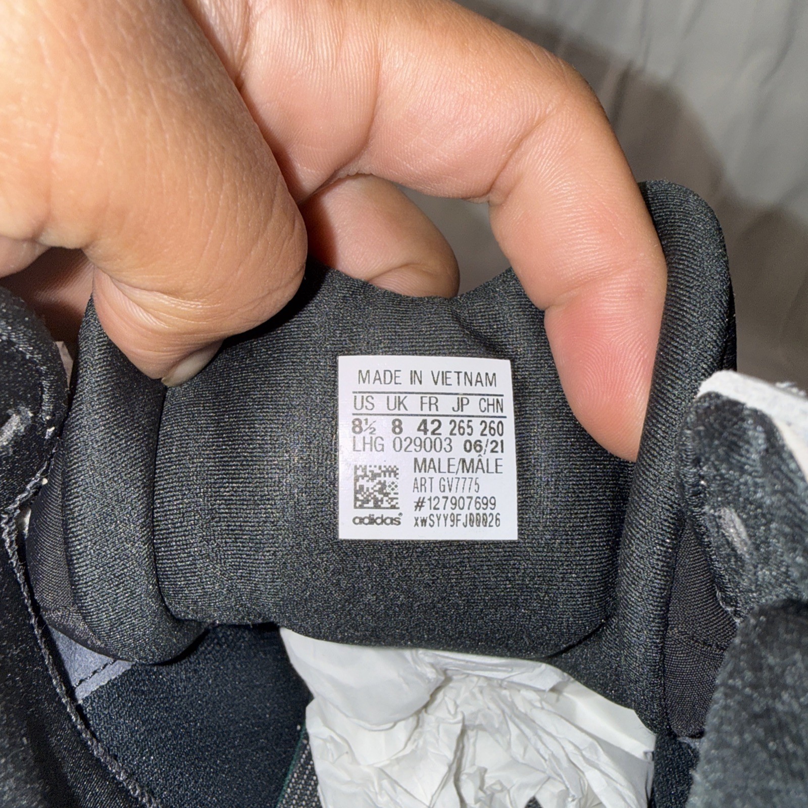 Size 8 – Adidas Yeezy 500 High Mist Stone GV7775 preowned