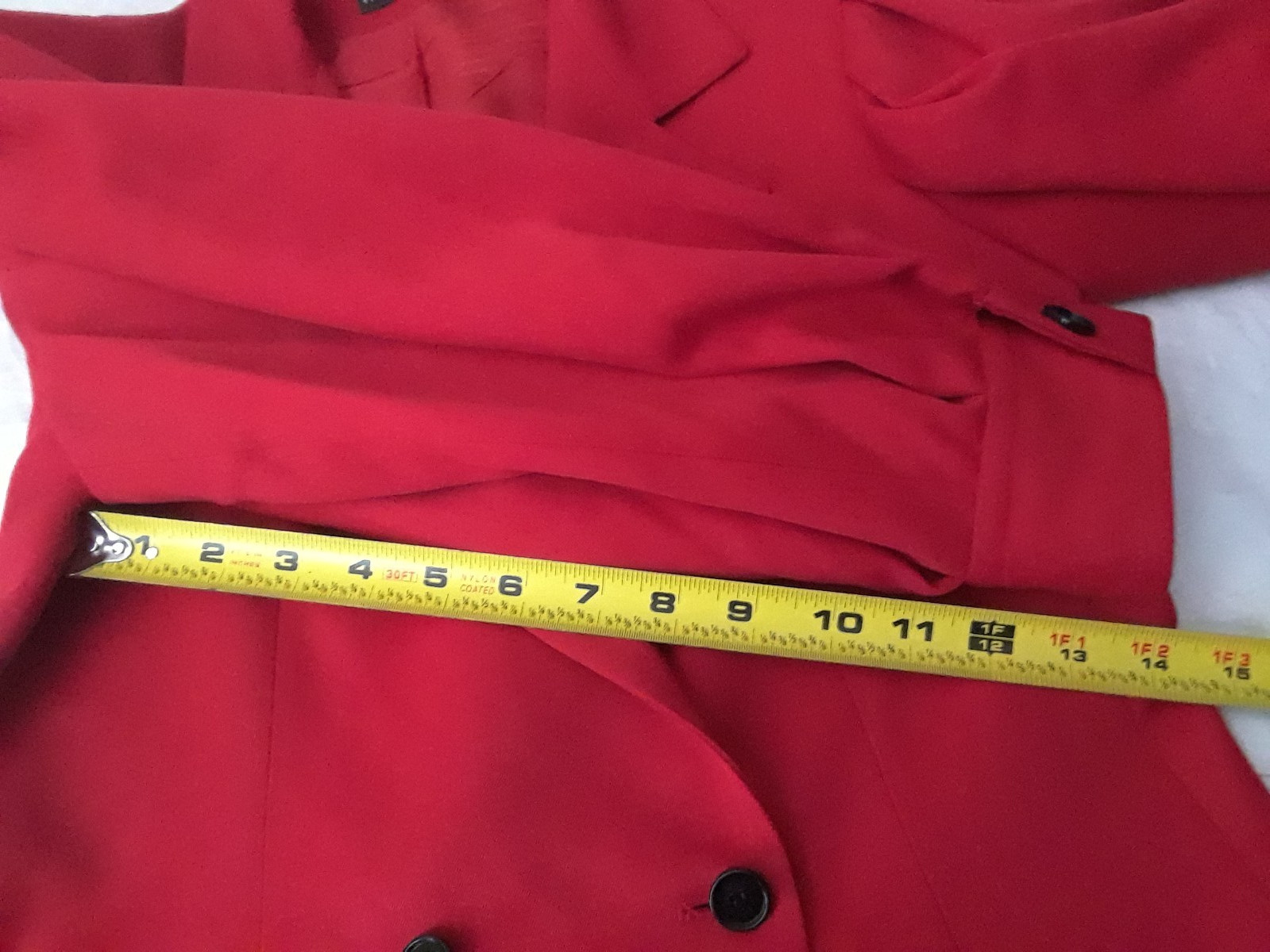 Vintage Harvé Benard Women Red Work Jacket Button – Wool – Size 8