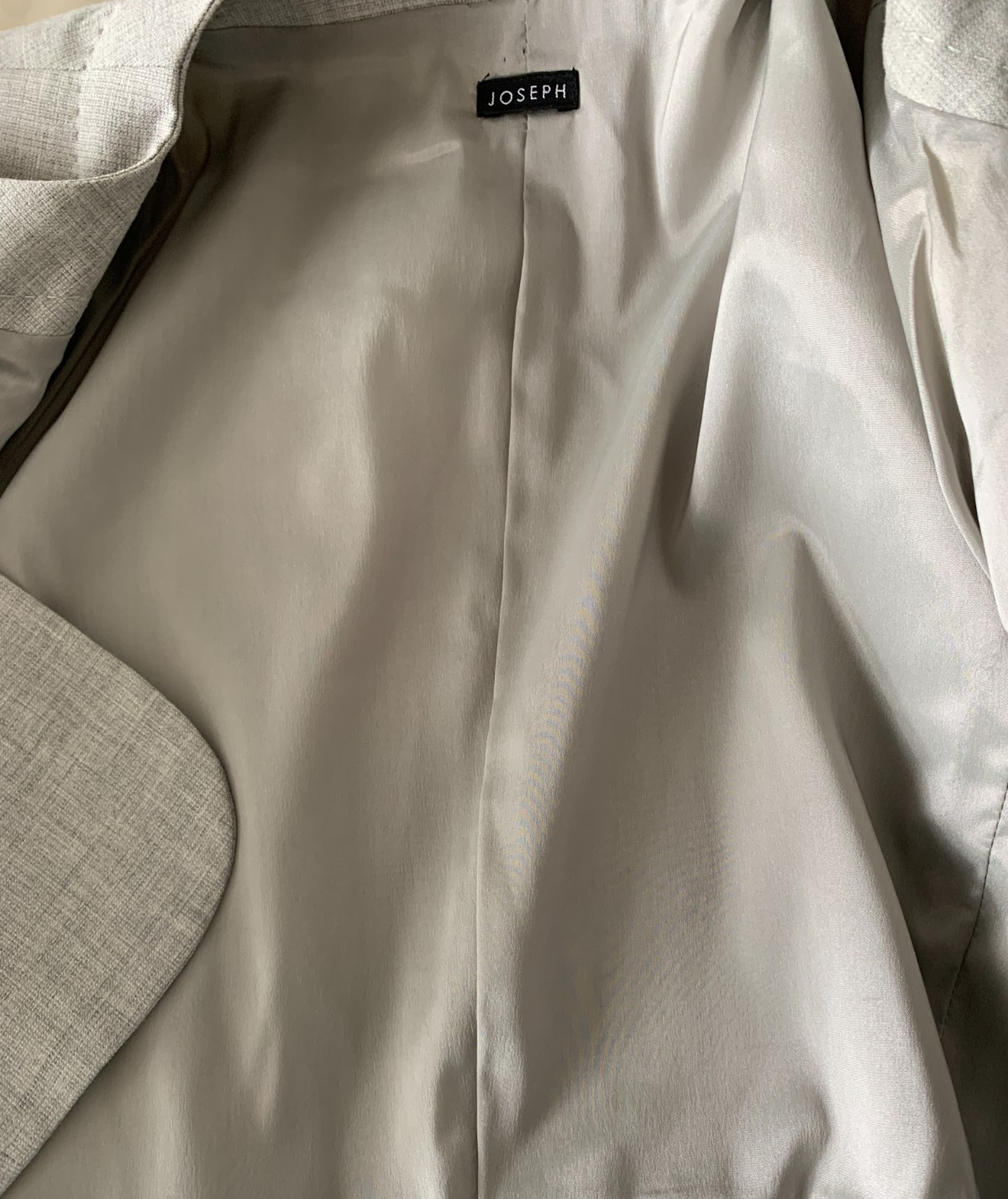 Joseph Grey 90% Wool Open Bolero Style Lined Jacket – Made in Italy Size 40