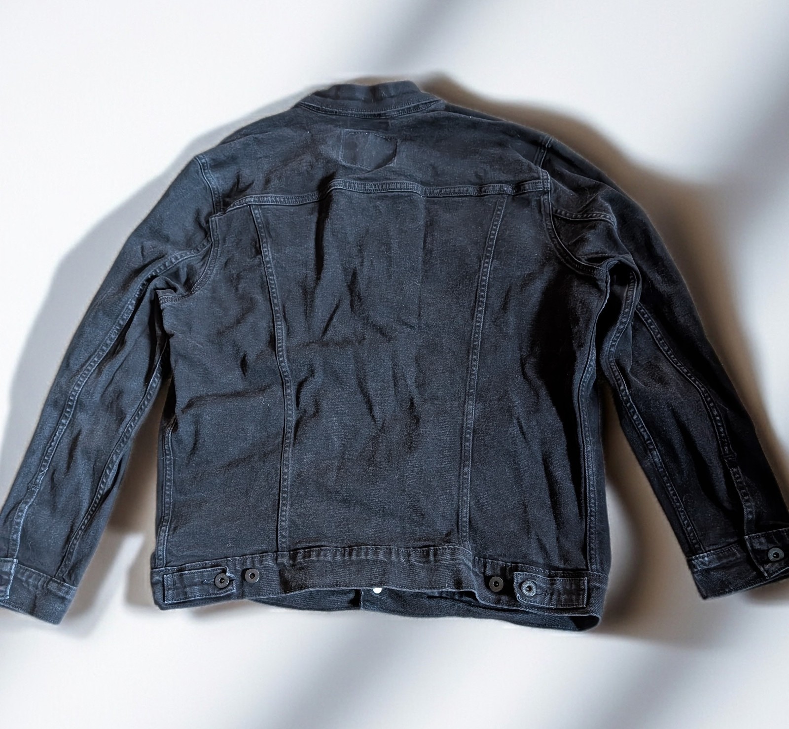 Levi Strauss & Co. Black Trucker Denim Jacket Men’s XL 42″ Chest Pockets