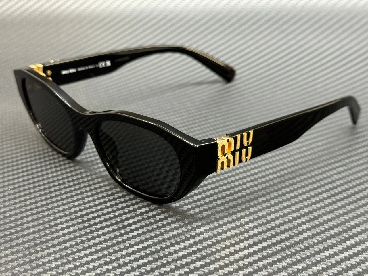 MIU MIU MU A03S 16K08Z Black Grey Women’s 53 mm Sunglasses