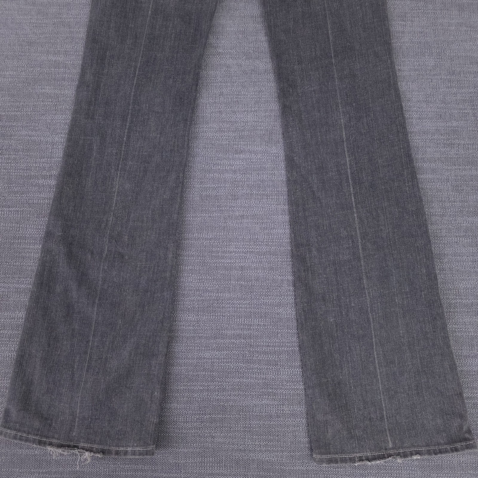 NWT Seven For All Mankind Flynt Gray Jeans Bootcut Size 27 (29×33.5) Made In USA