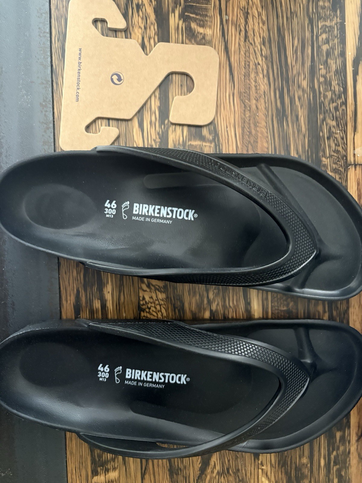 Birkenstock Honolulu EVA Thong Sandals Black Men’s EU 46 US 13 Lightweight