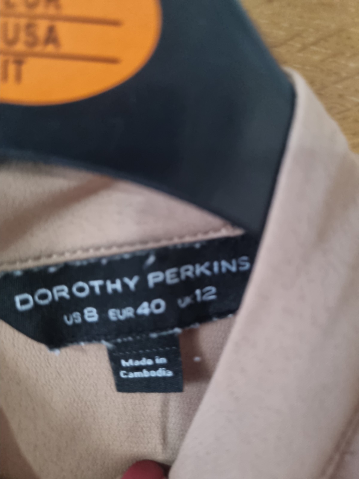 Beige Blouse By Dorothy Perkins Size 12