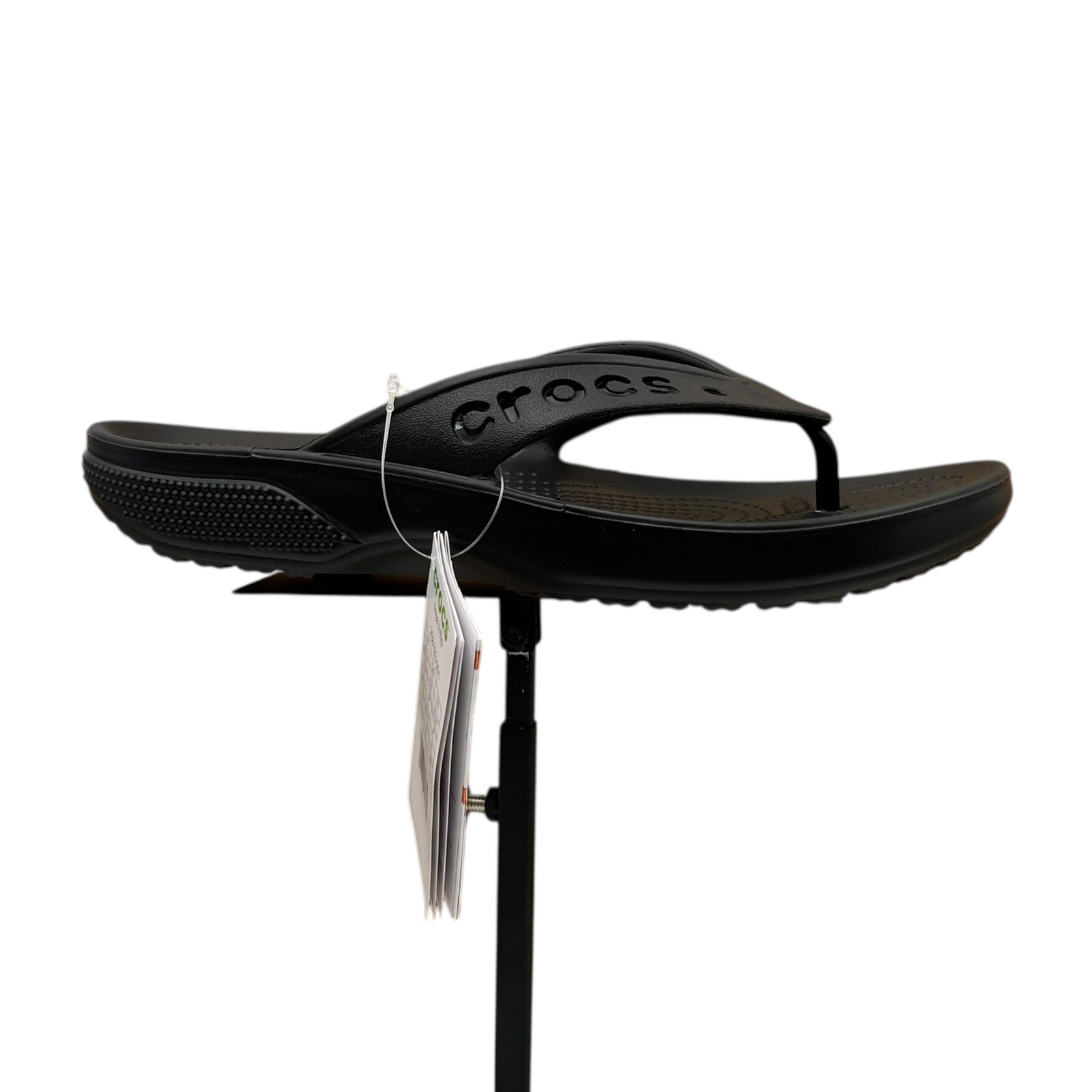 Crocs Baya II Womens Flip Flop Sandals Size 9 Black Lightweight Flexible Comfort