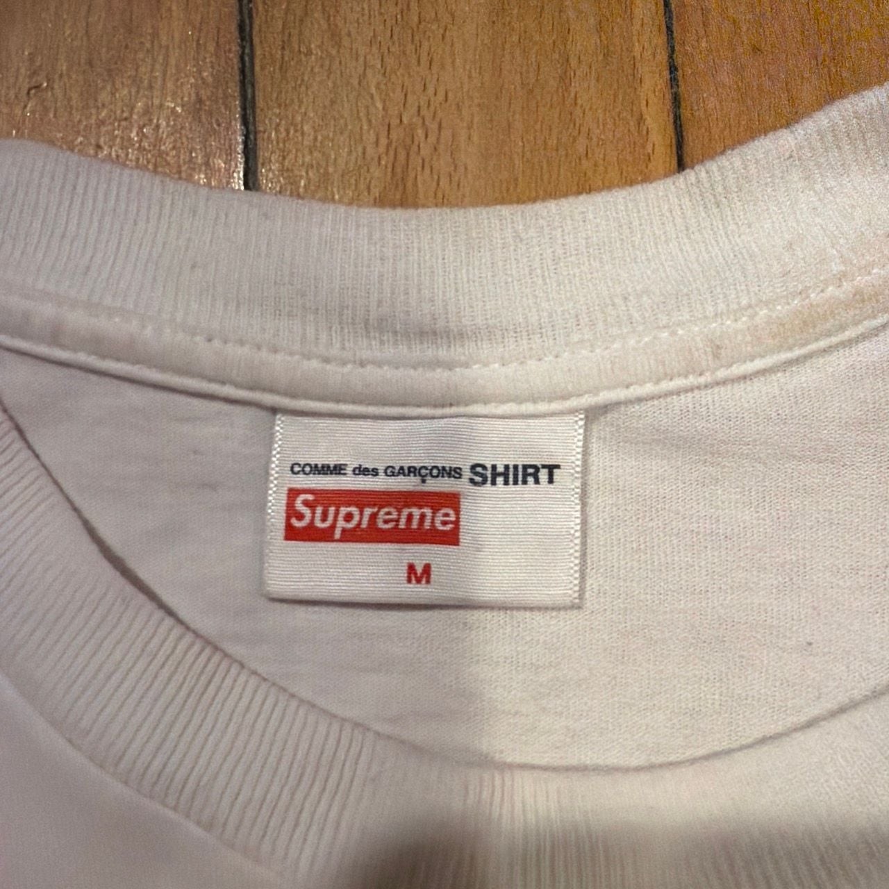 Supreme x Comme des Garçons SHIRT Split Box Logo T-Shirt White FW18