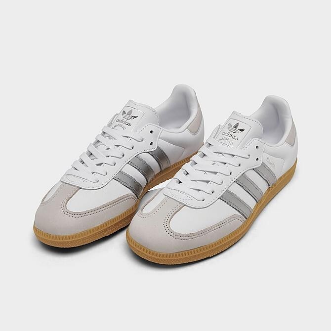 Samba Women’s Adidas Originals Og ‘White Silver Metallic Grey JI2725