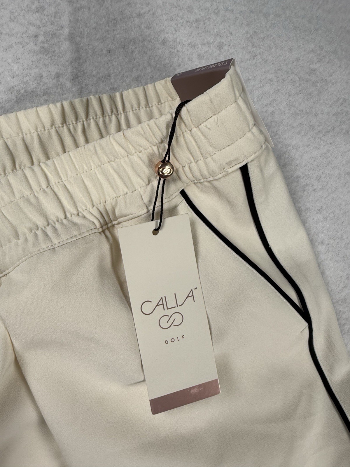 CALIA Golf Skort XXL Ivory/Black Pull-On Relaxed Fit Built-In Shorts