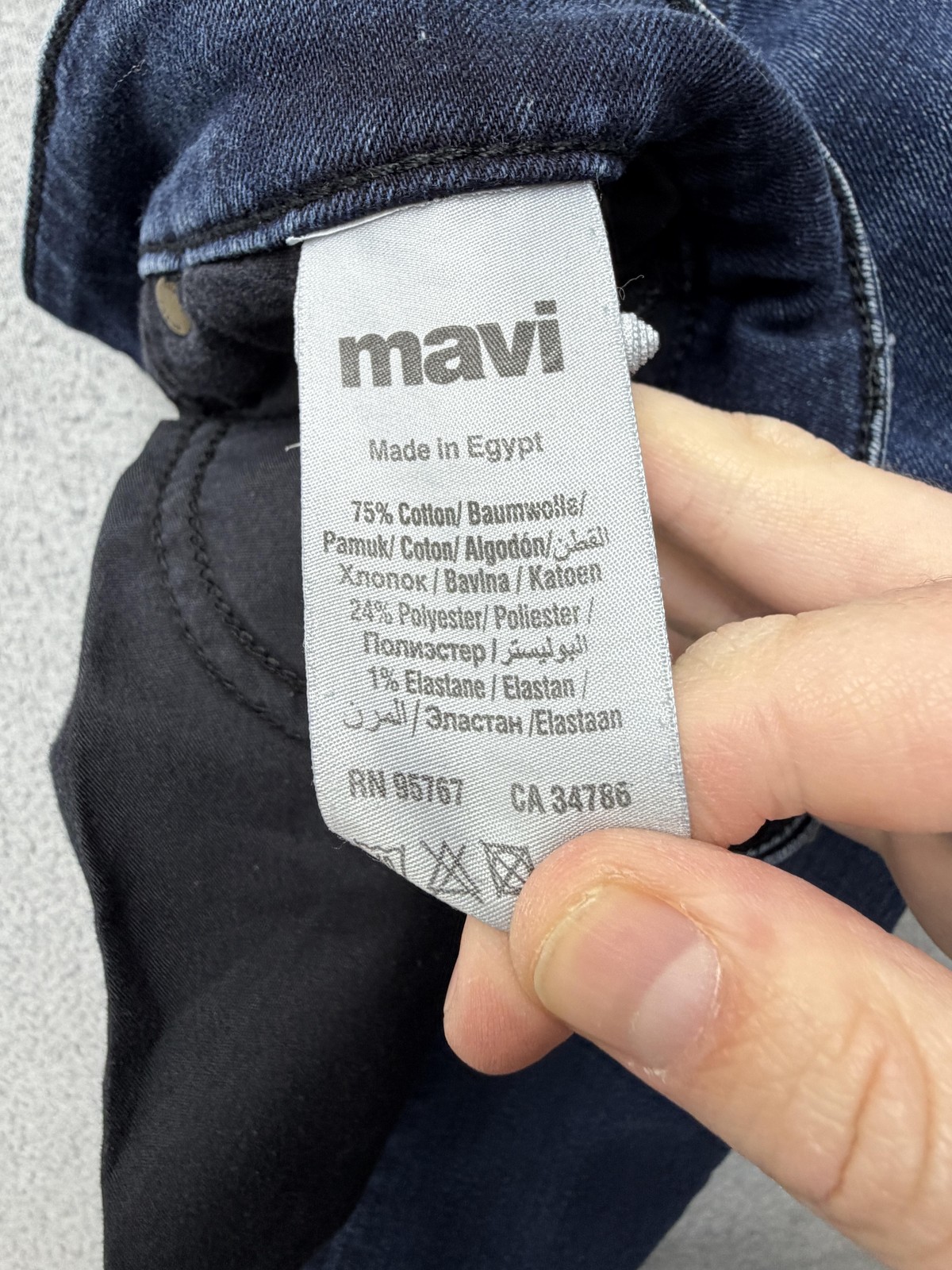 Mavi Jake Jeans Mens 33×32 Dark Wash Blue Slim Tapered Stretch Denim Pants