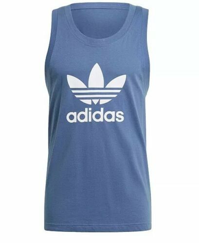 Adidas Originals Tank Top Crew Blue/White Men’s Small Medium Large XL 2XL BNWT