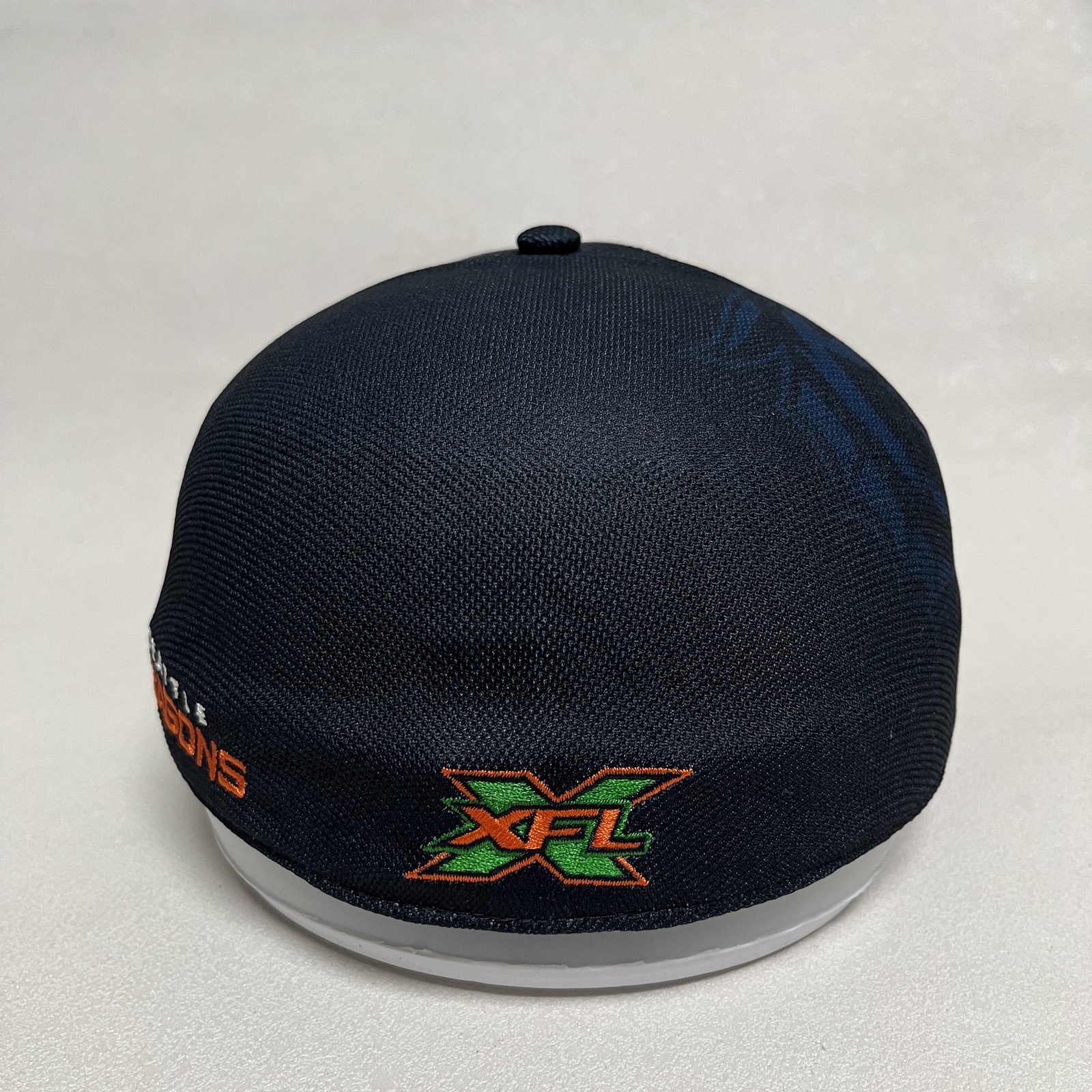 ’47 Seattle Dragons XFL Fitted Cap Navy Orange Approx 7 1/8 Retro Hat