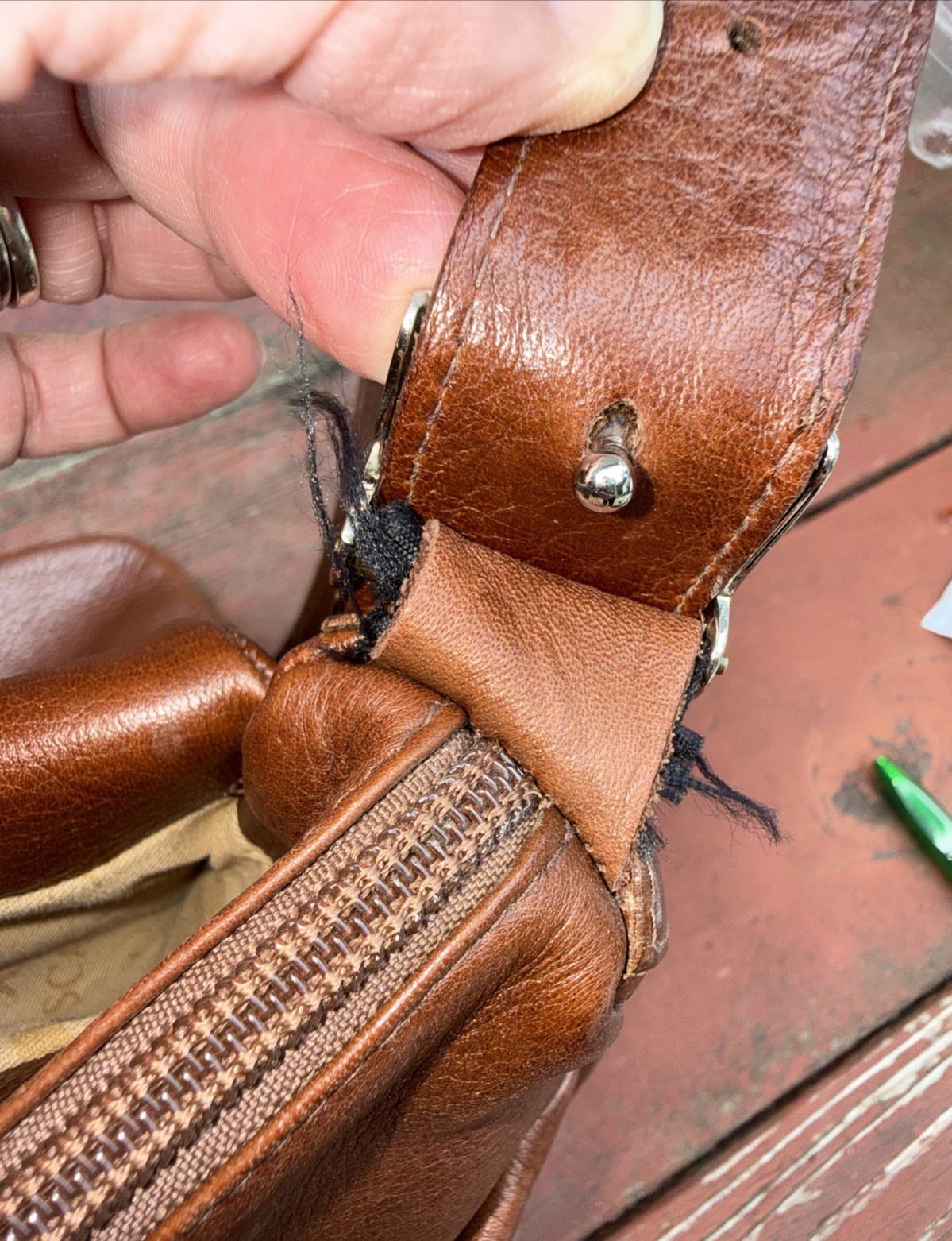 Tuscan’s Brown Italian All Leather Shoulder Satchel Mailbag Saddle Bag Adustable