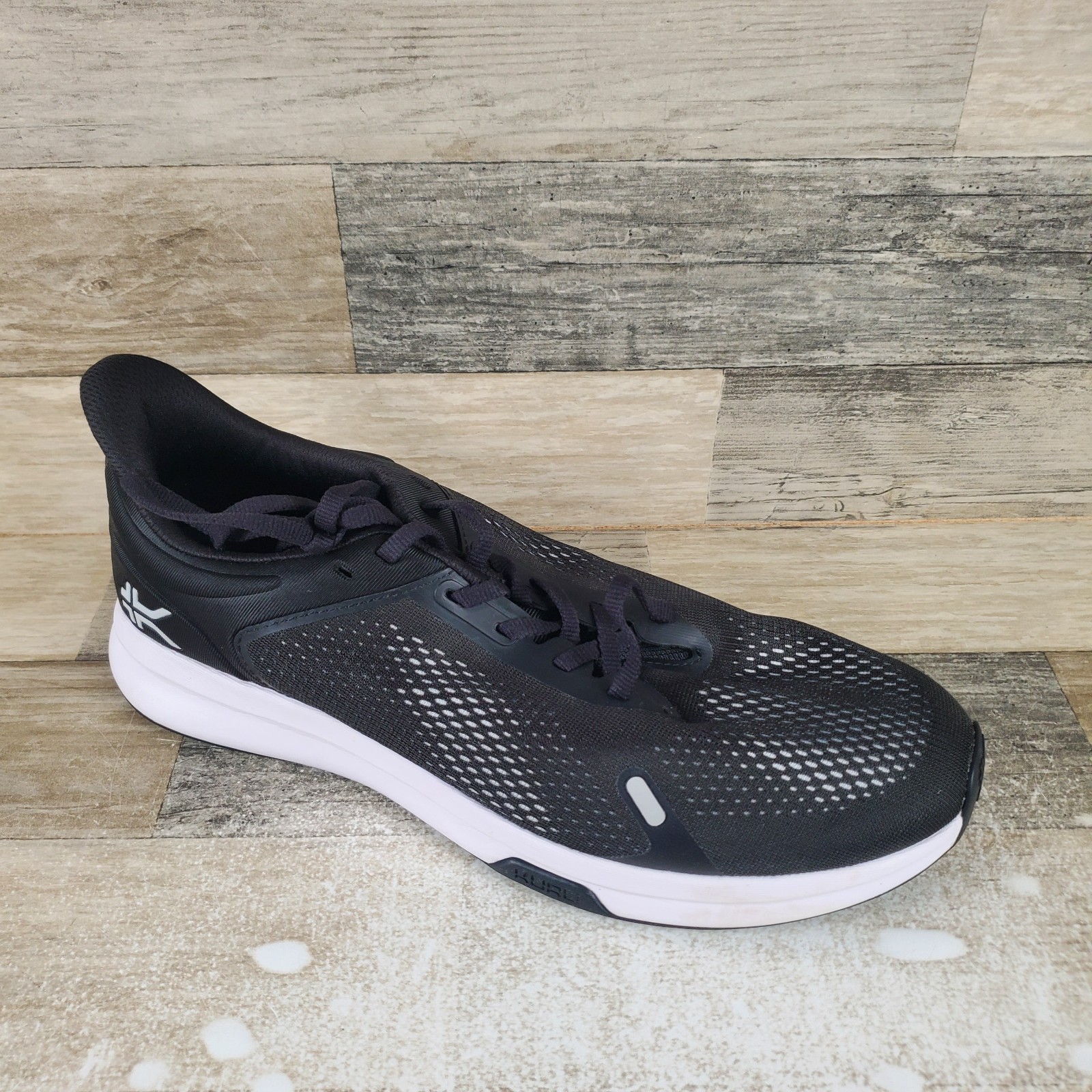 KURU ATOM Fusion Mens Shoes Sz 11.5 M Running Jet Black Bright White Sneakers