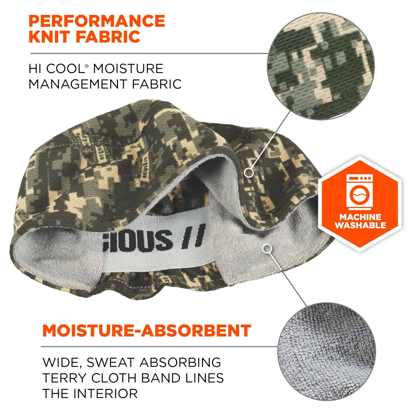 Ergodyne Mens Each R3S332105861, Camo One Size,